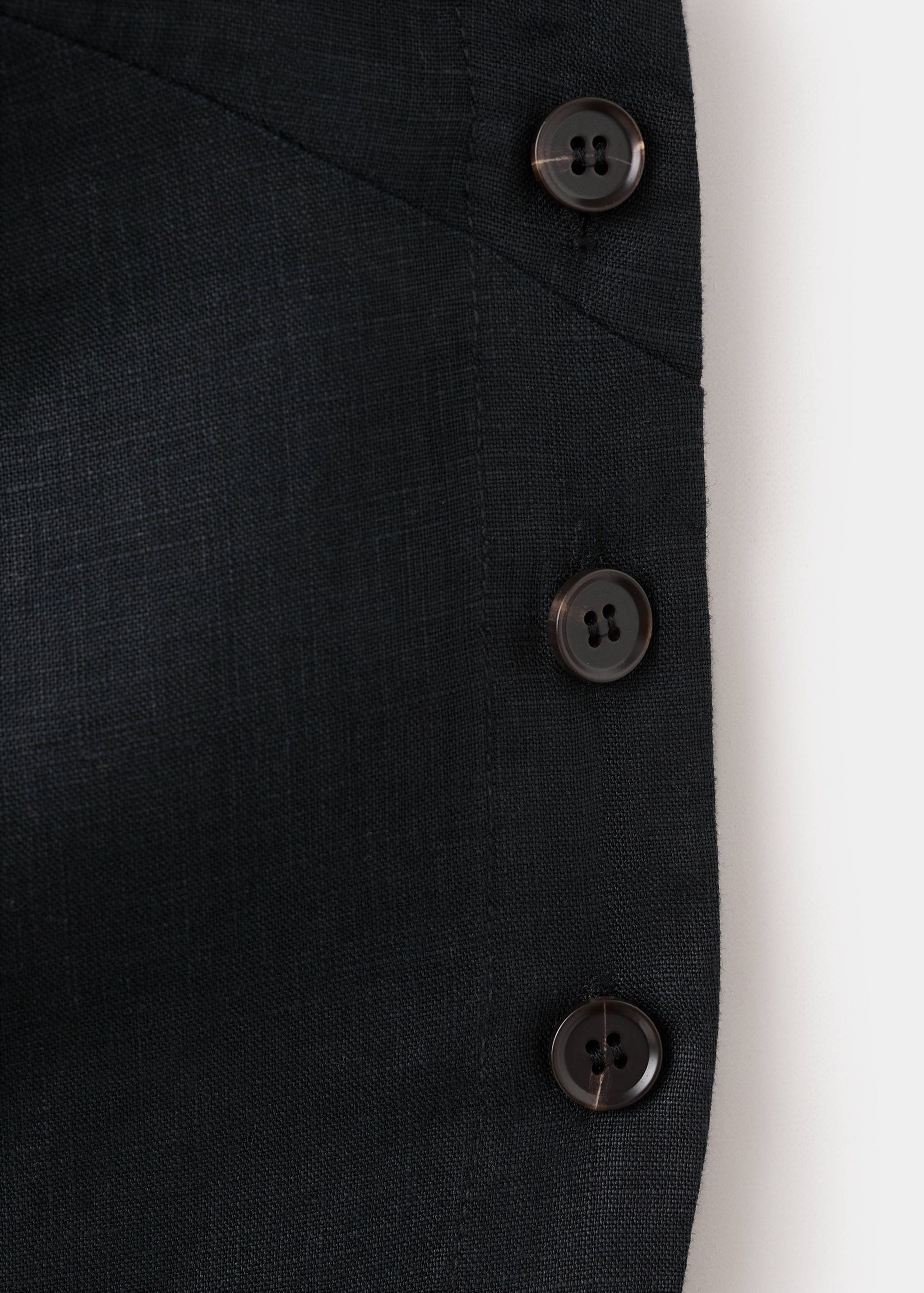 100% linen crop top - Details of the article 8