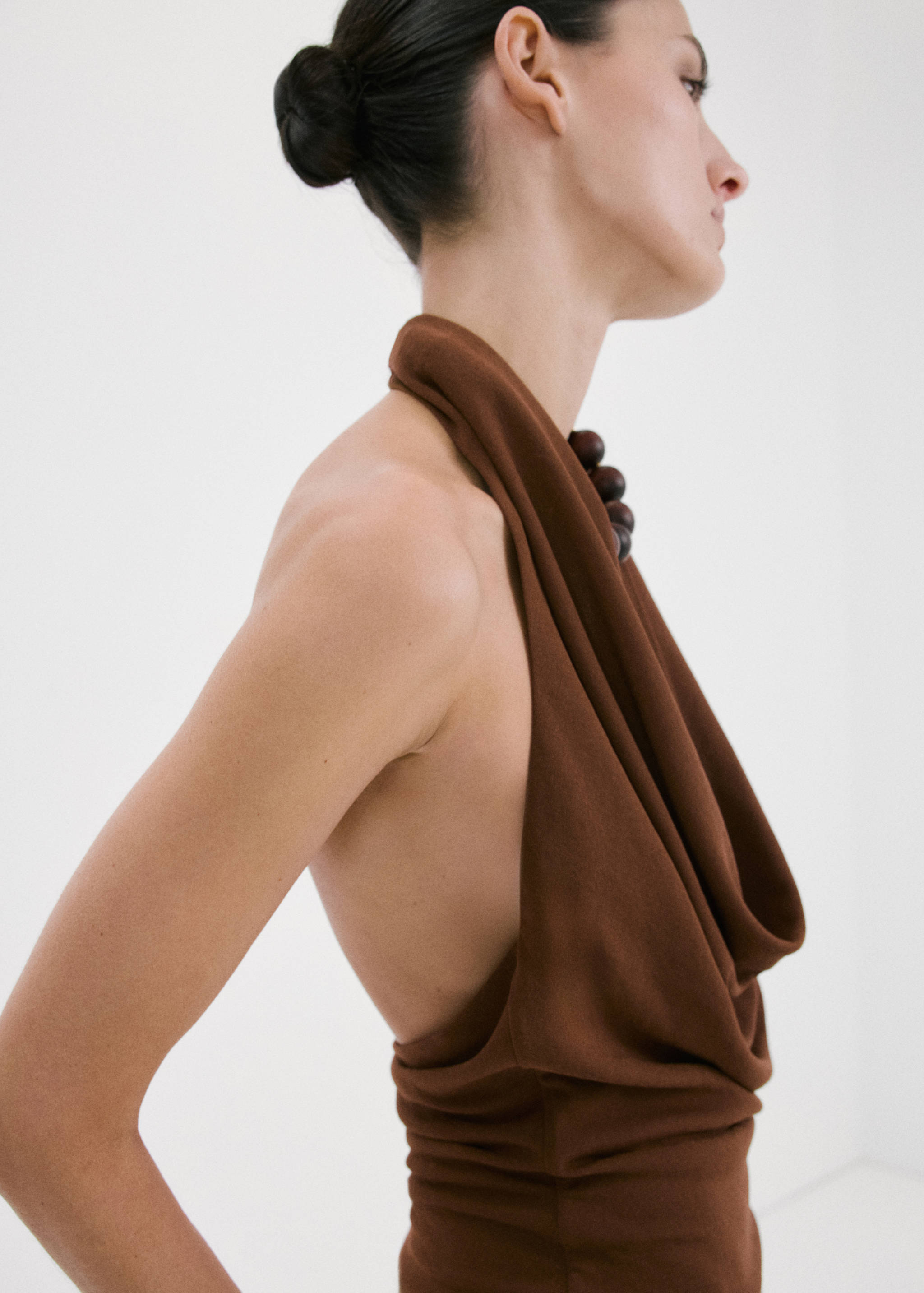 Draped halter top - Details of the article 1