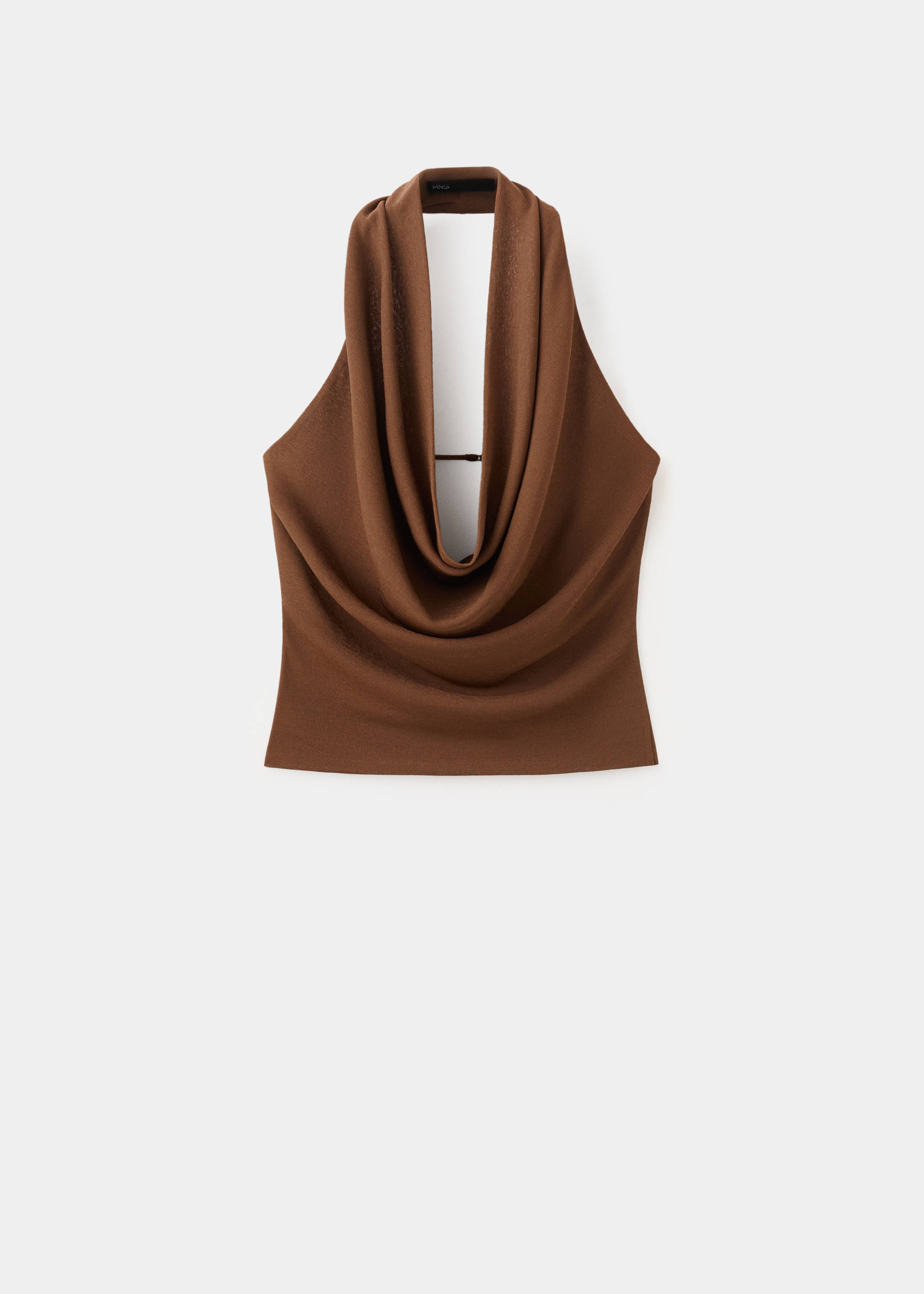 Top halter drappeggiato - Articolo senza modello