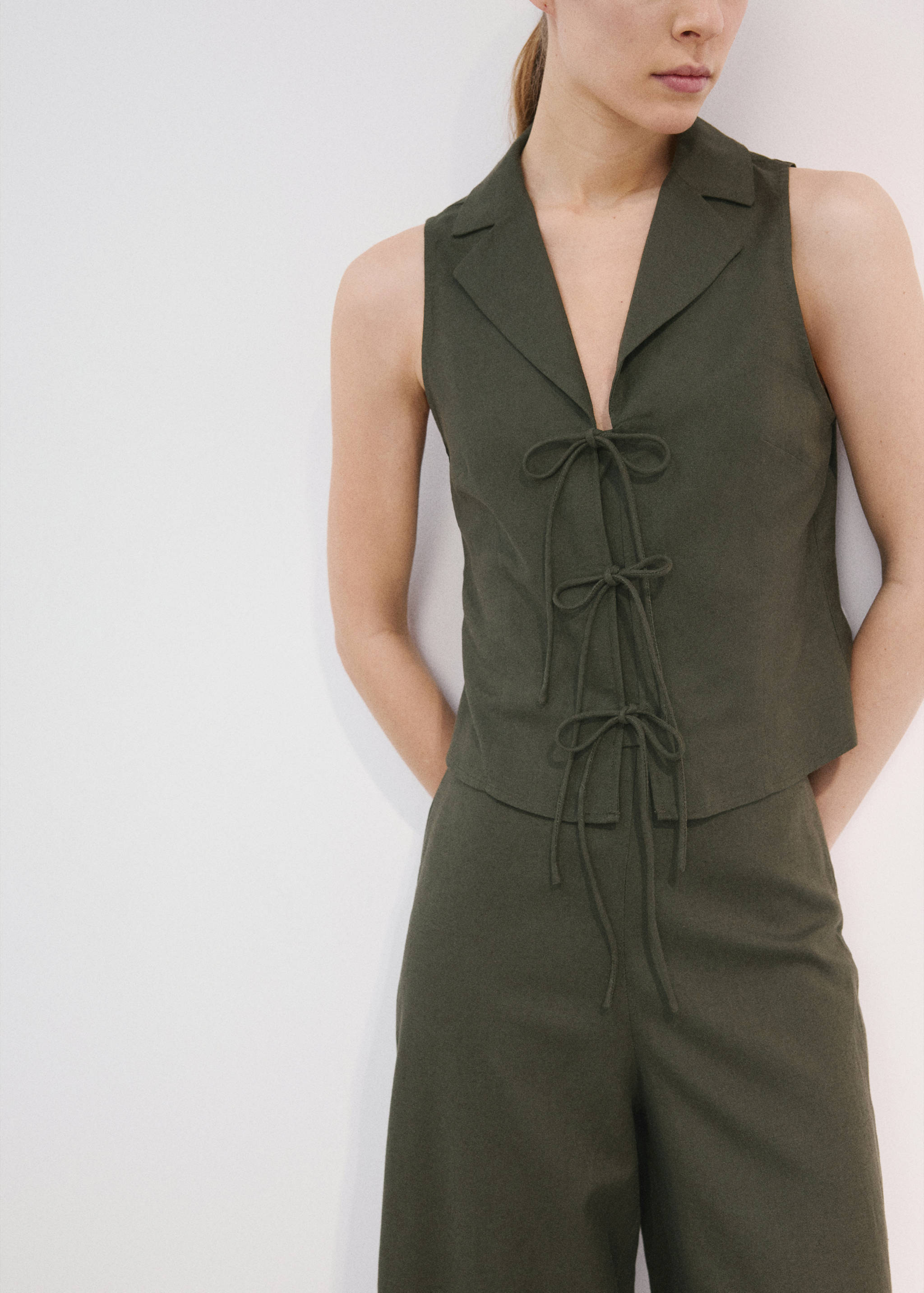 Tie strap top - Medium plane