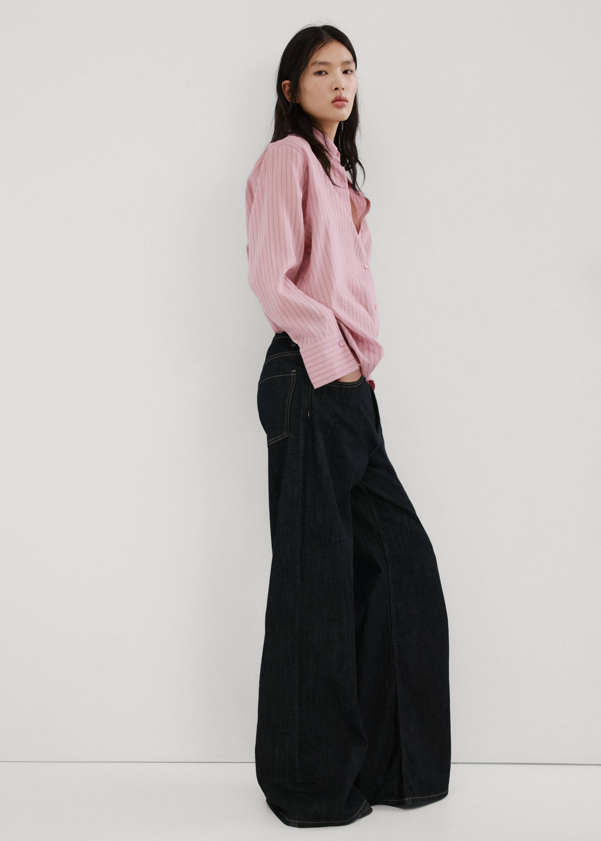 Lyocell striped shirt - General plane