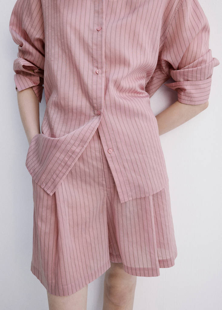 Lyocell striped shirt