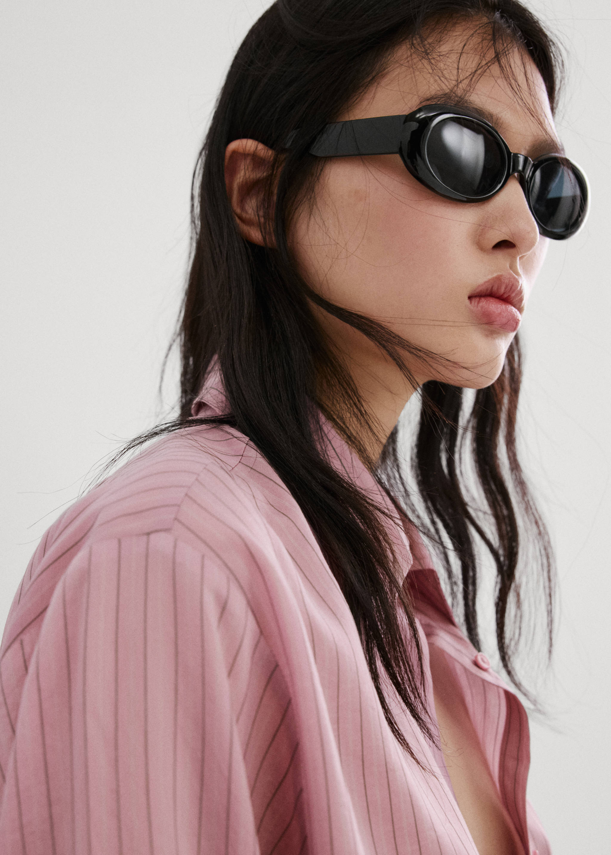 Lyocell striped shirt - Details of the article 1