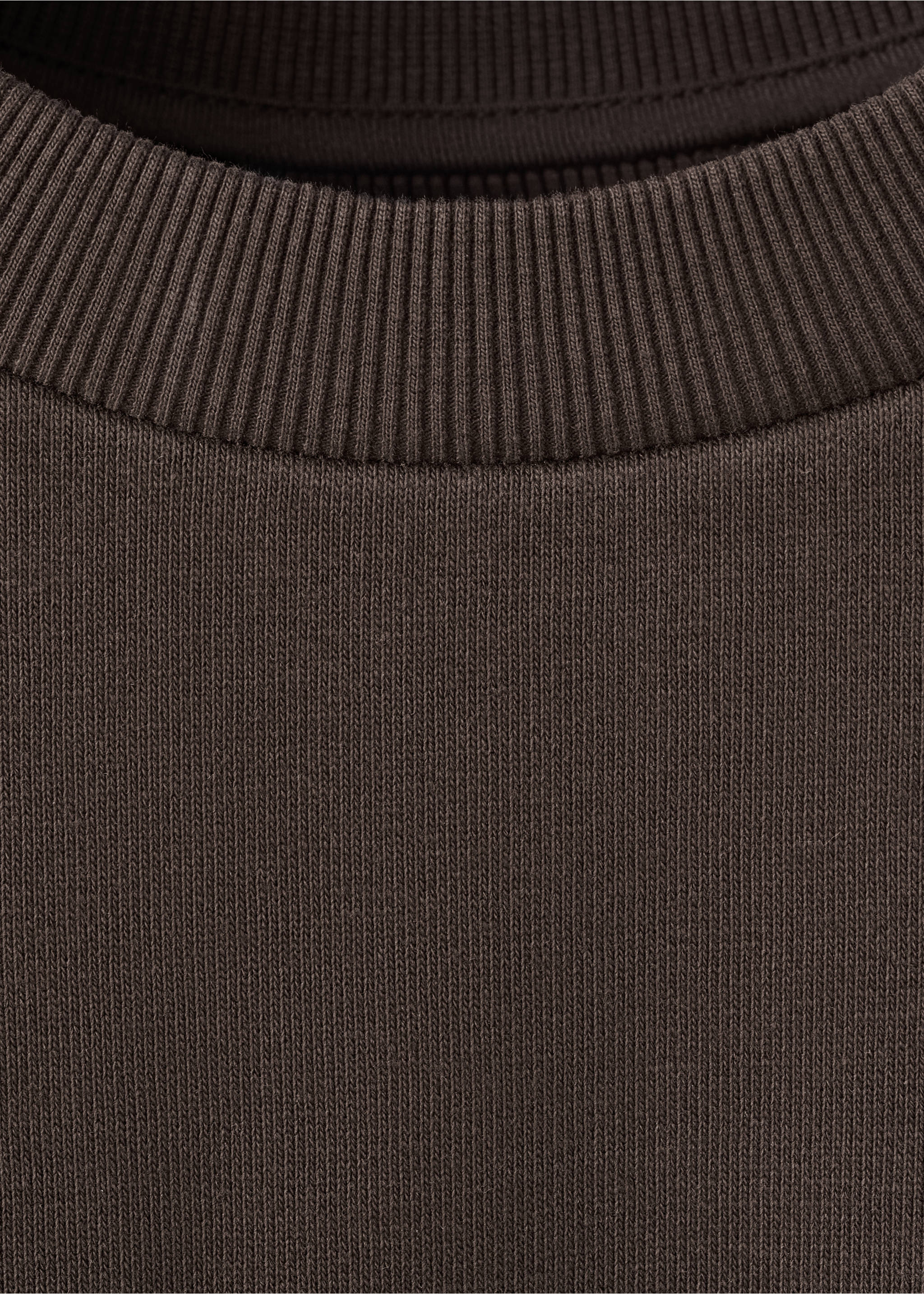 Толстовка оверсайз с принтованной надписью - Деталь изделия 0, Коричневый. Ref: 27037164-00.