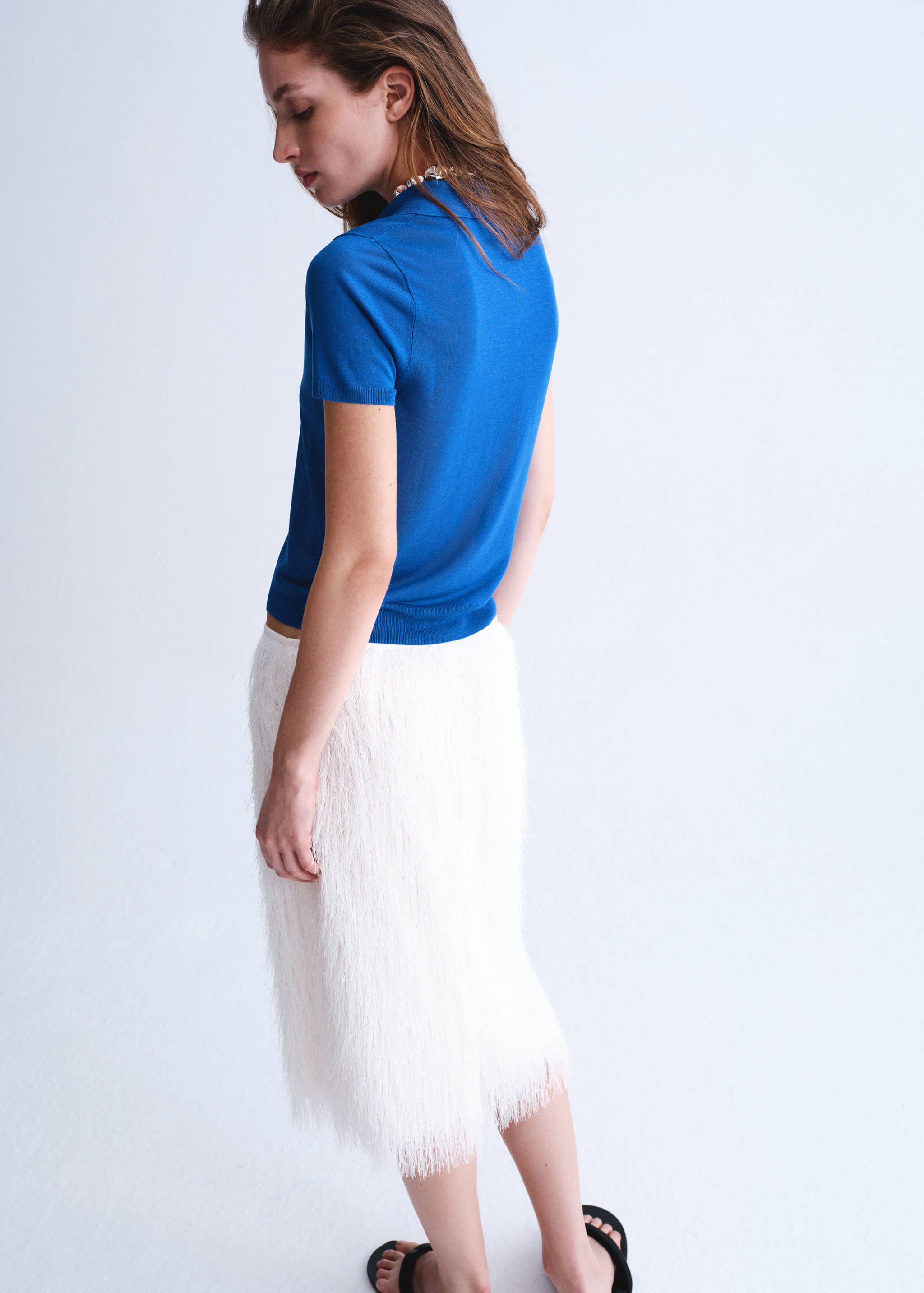 Pull-over lyocell col polo - Verso de l’article