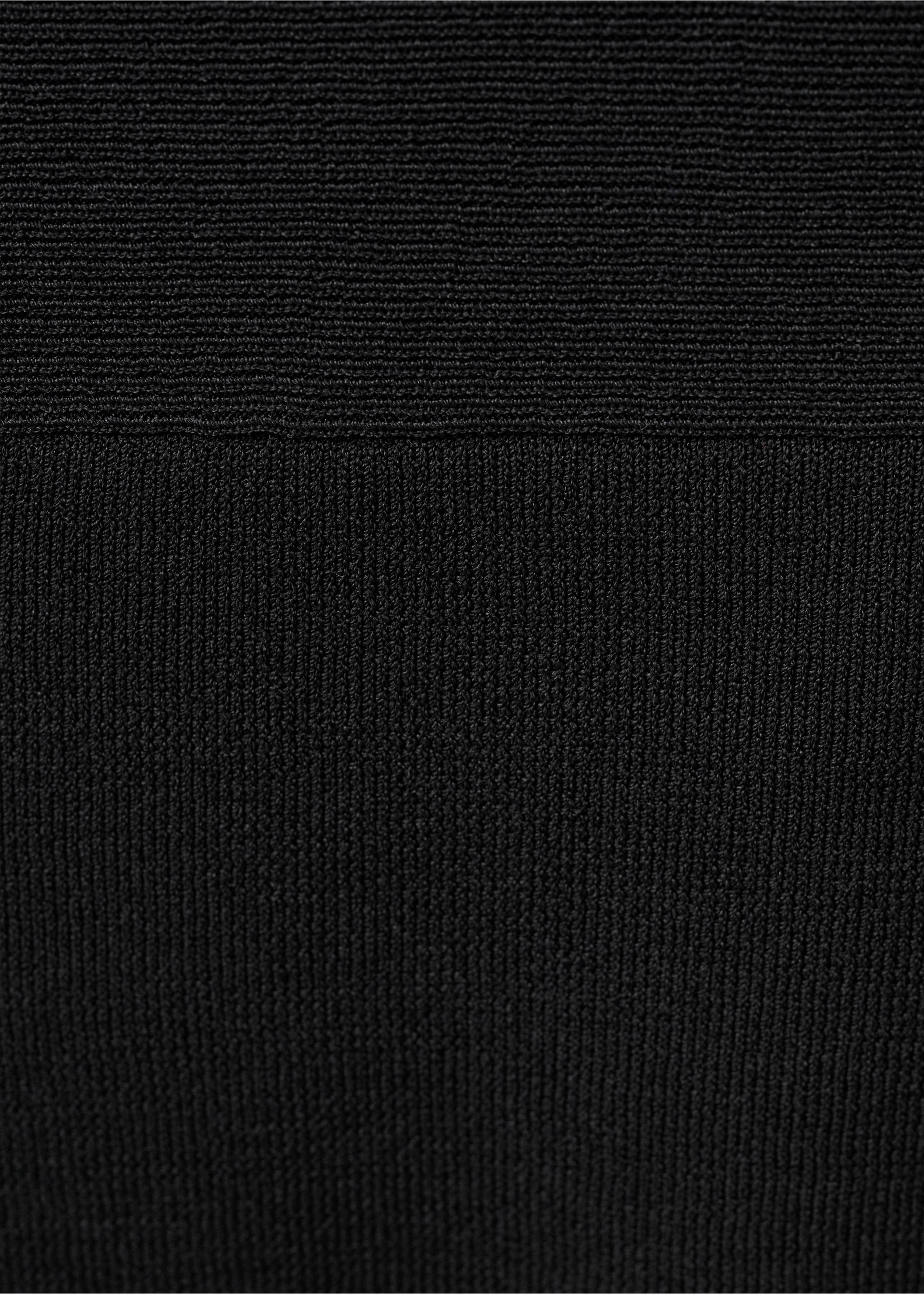 Jersey bodycon dress - Details of the article 8, Black. Ref: 27037166-00.