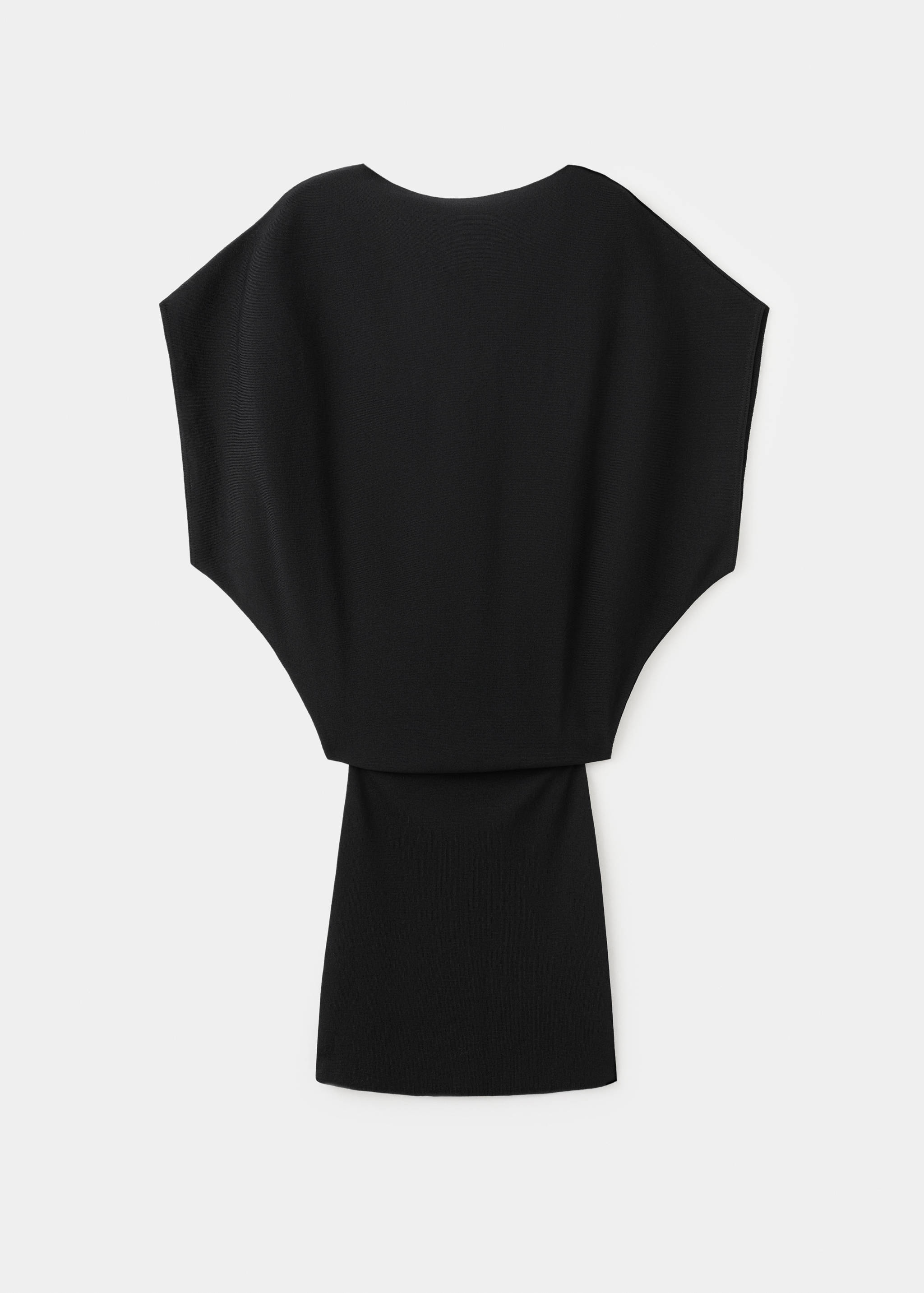 Fitted jersey dress with open back - Article without model