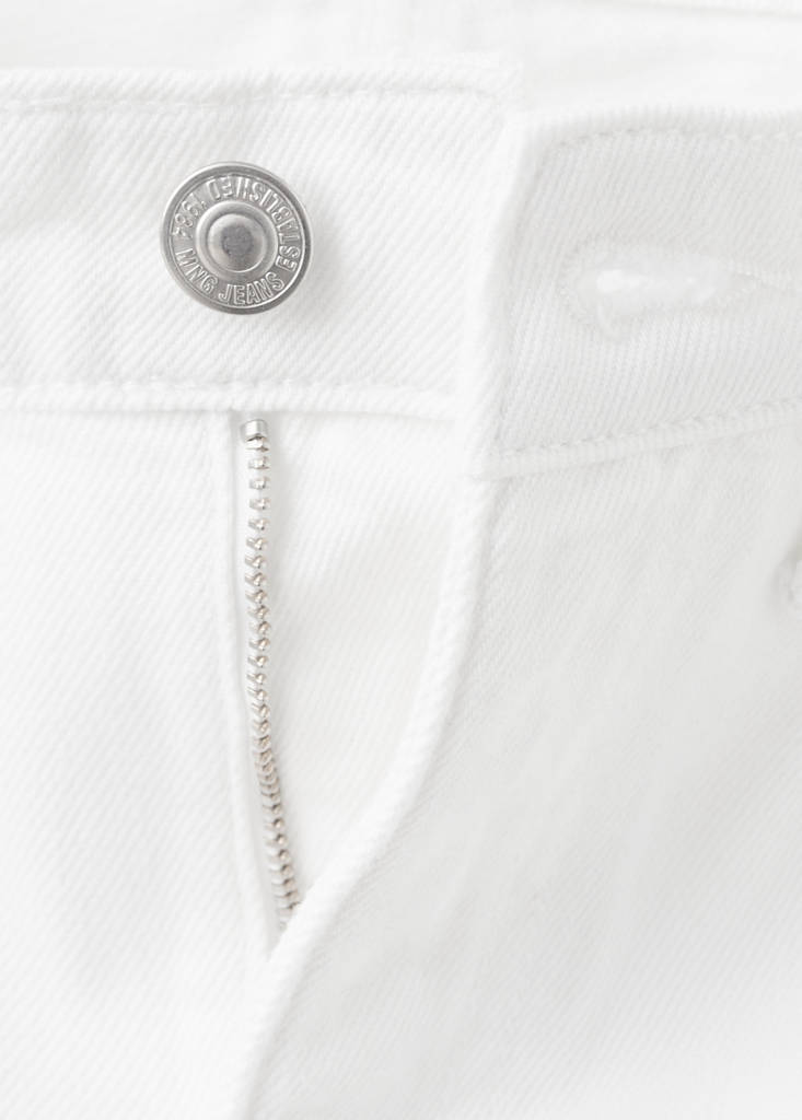 Matilda high-rise straight jeans — White