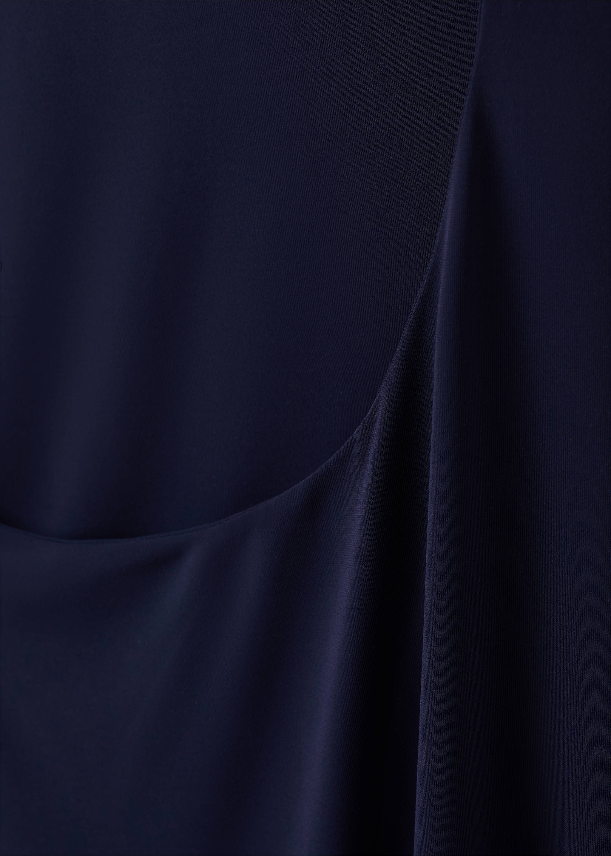 Asymmetric open-back dress - Details of the article 0, Night Blue. Ref: 27037169-00.