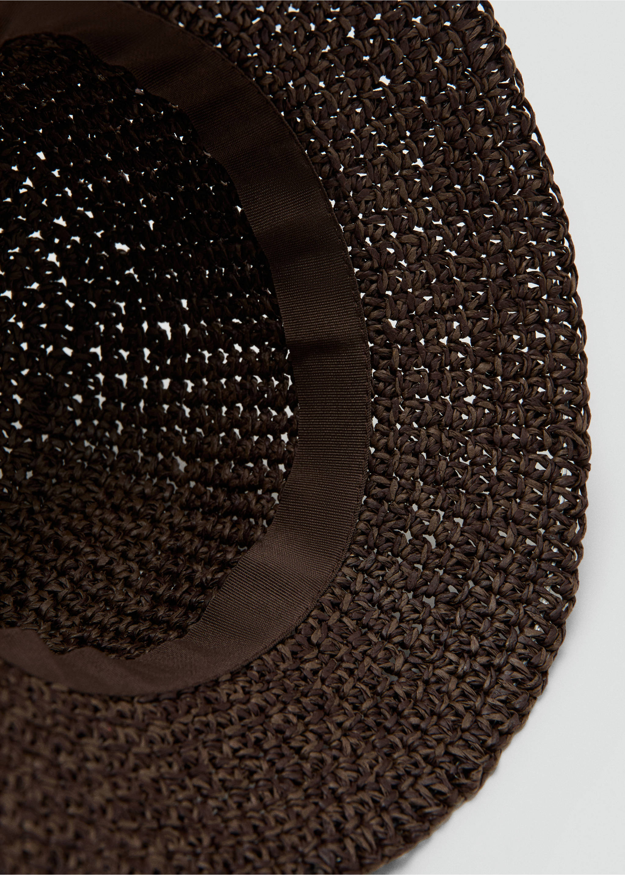 Chapeau fibre naturelle - Détail de l'article 1, Chocolat. Ref: 27037780-00.