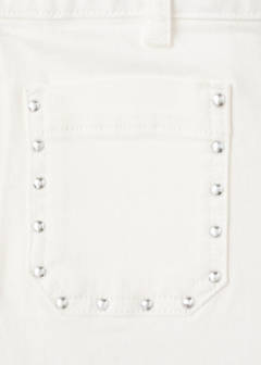 Studded pocket shorts — White 9