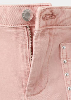 Studded pocket shorts — Pink 6