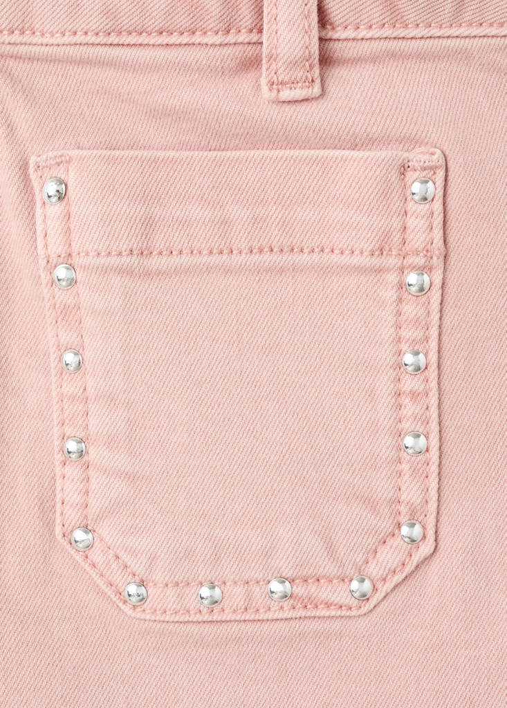 Studded pocket shorts — Pink