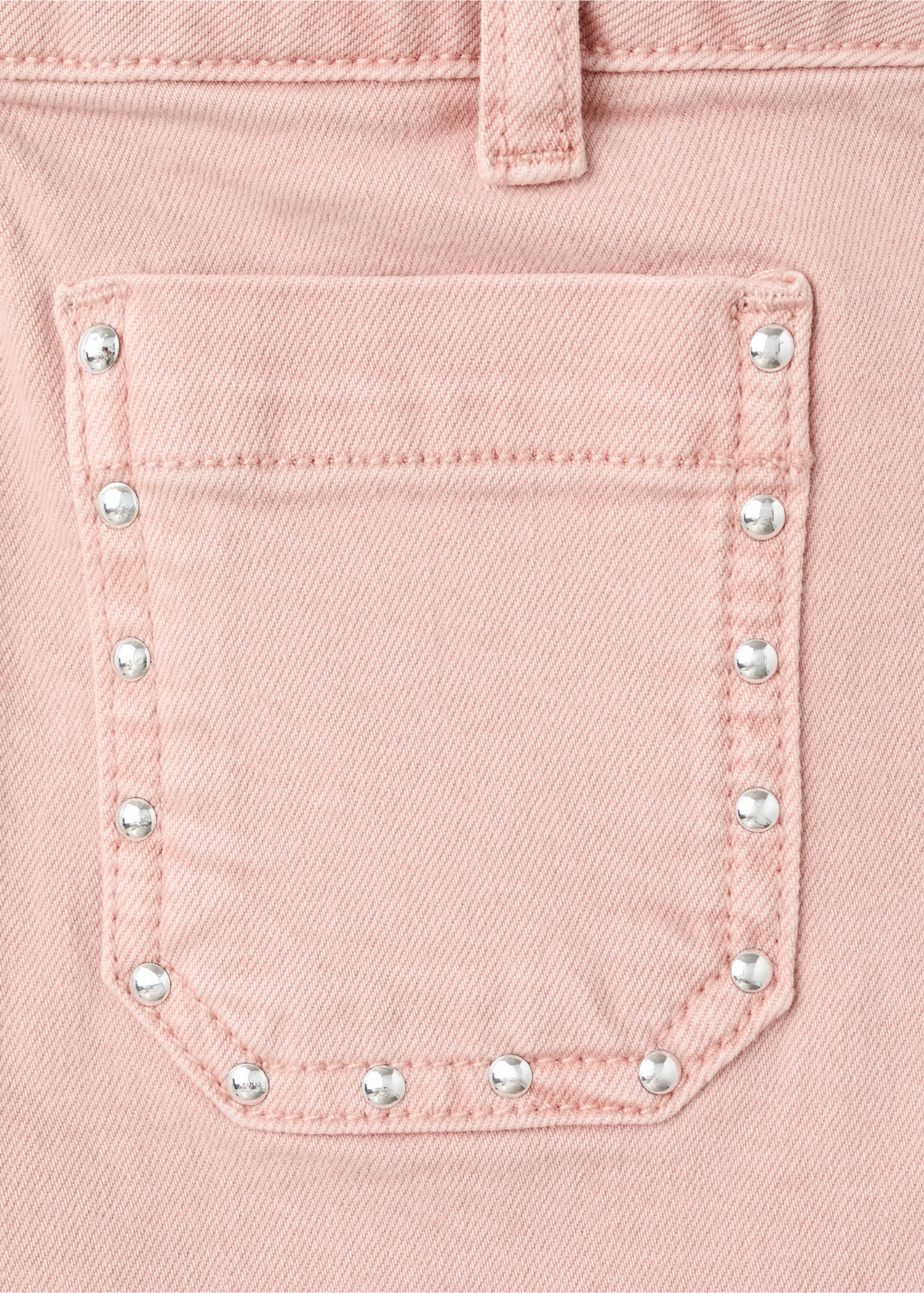 Шорты с карманами и декоративными заклепками - Деталь изделия 0, Розовый. Ref: 27037781-00.