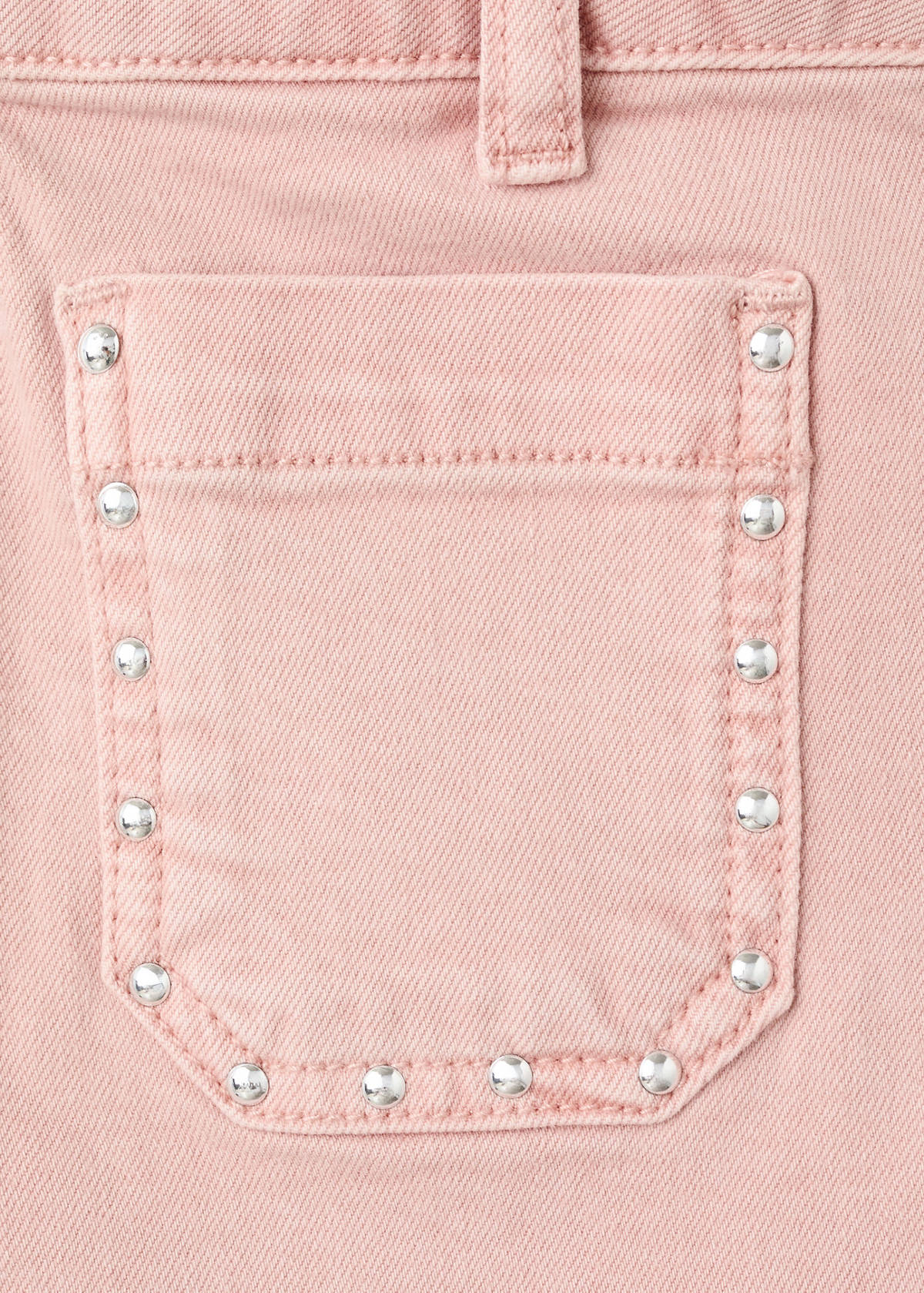 Studded pocket shorts — Pink
