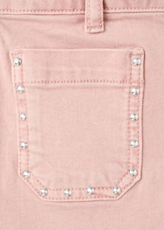 Studded pocket shorts — Pink 9