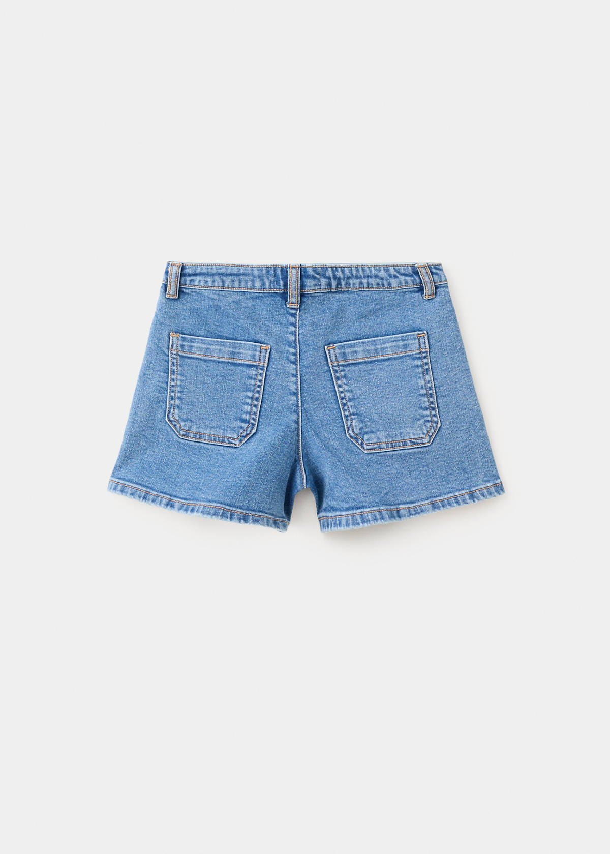 Studded pocket shorts — Medium Blue