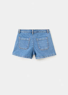 Studded pocket shorts — Medium Blue 4