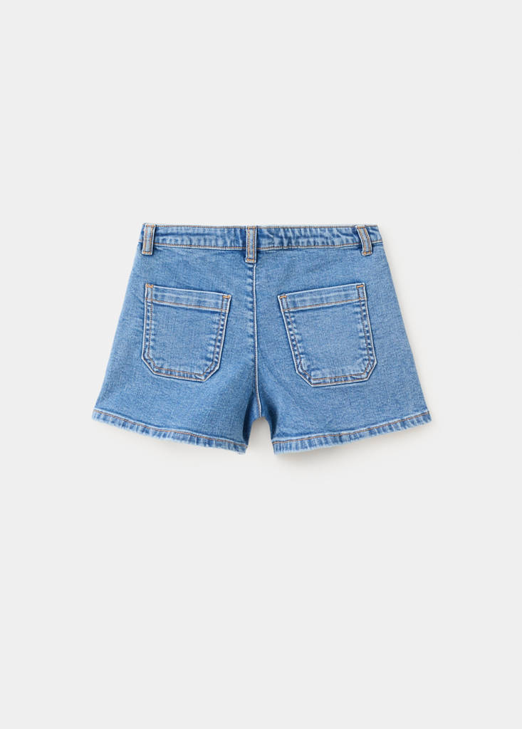 Studded pocket shorts — Medium Blue