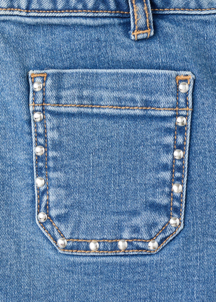 Studded pocket shorts — Medium Blue