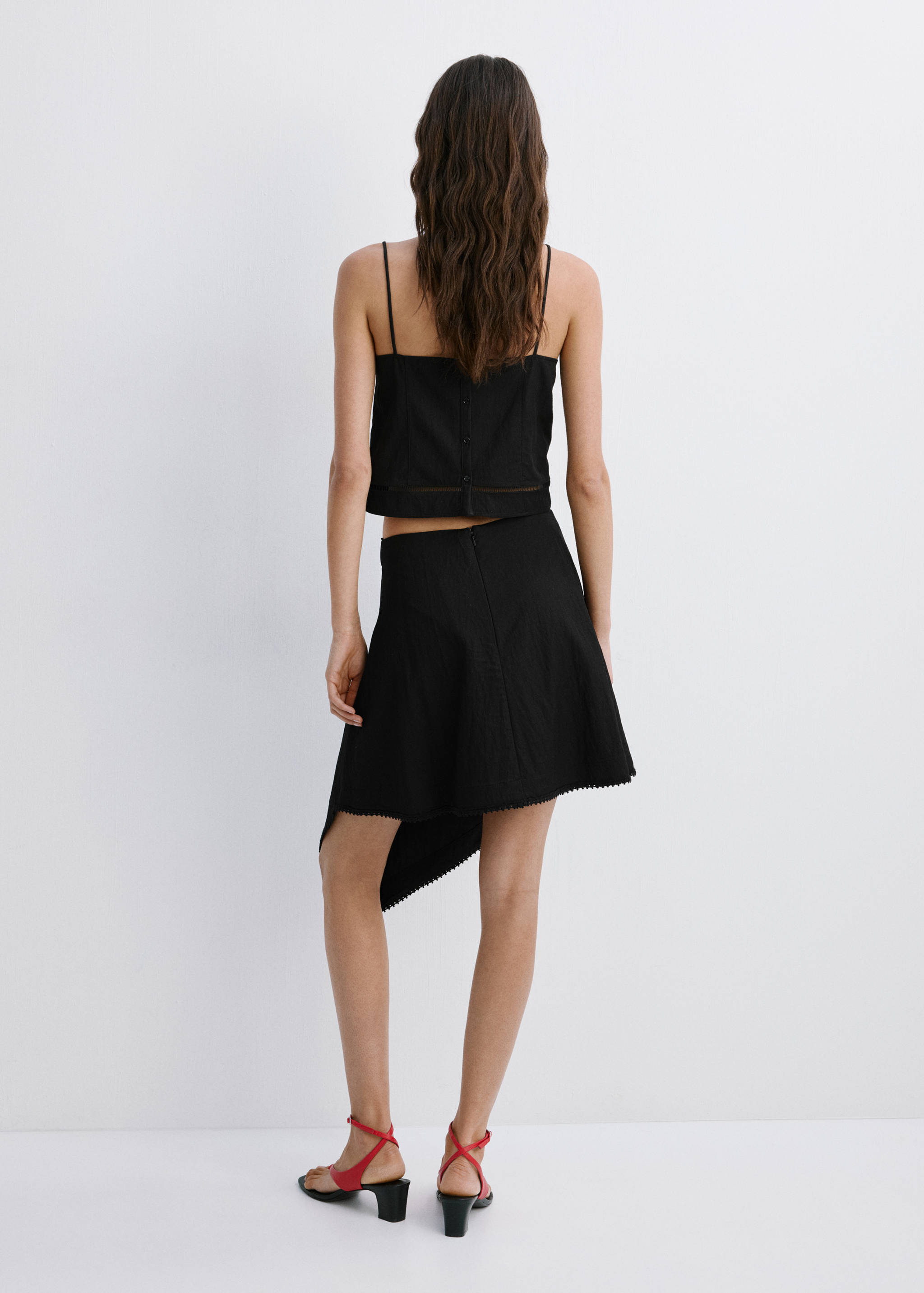 Asymmetric A-line skirt - Reverse of the article