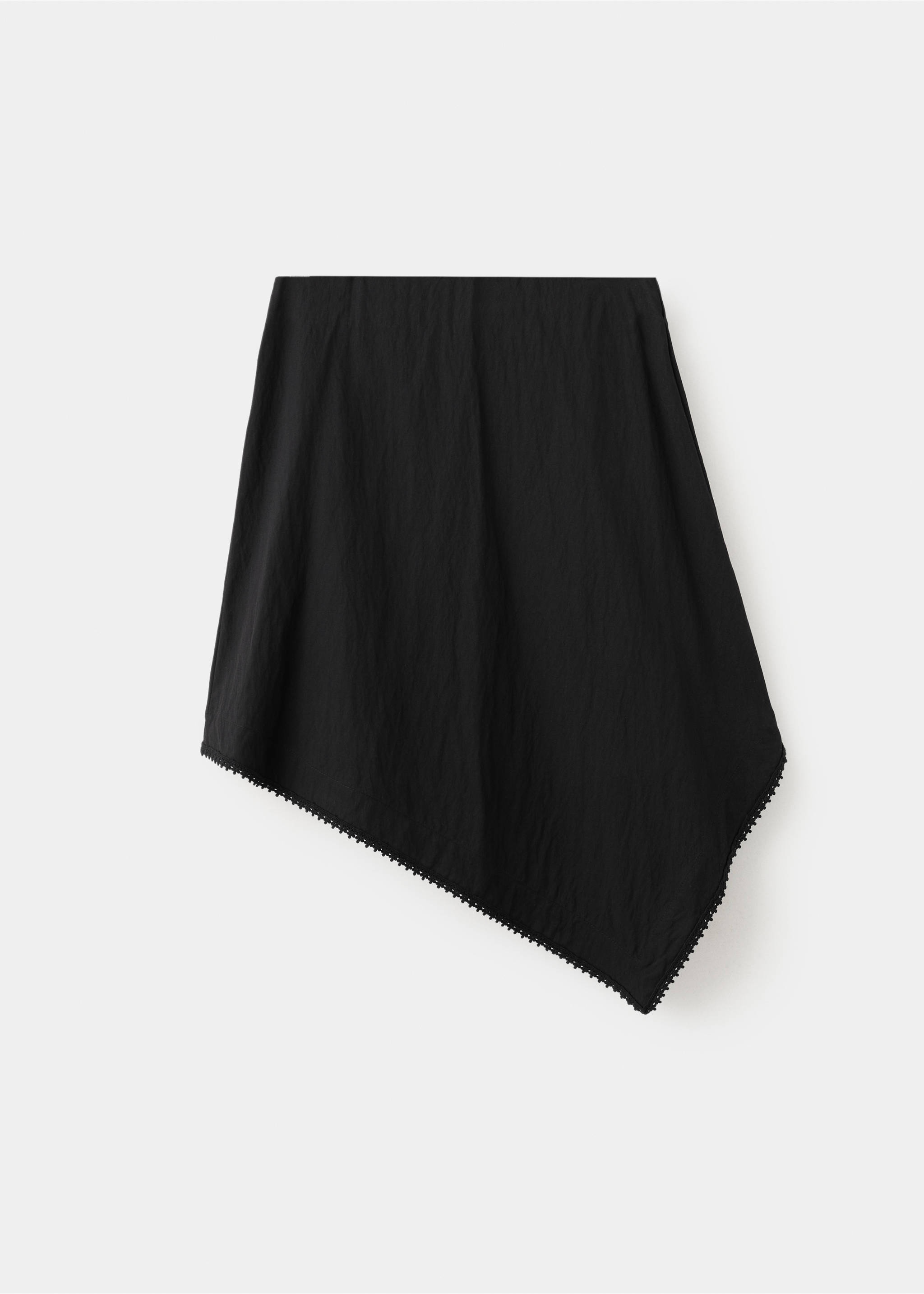Asymmetric A-line skirt - Article without model, Black. Ref: 27037783-00.