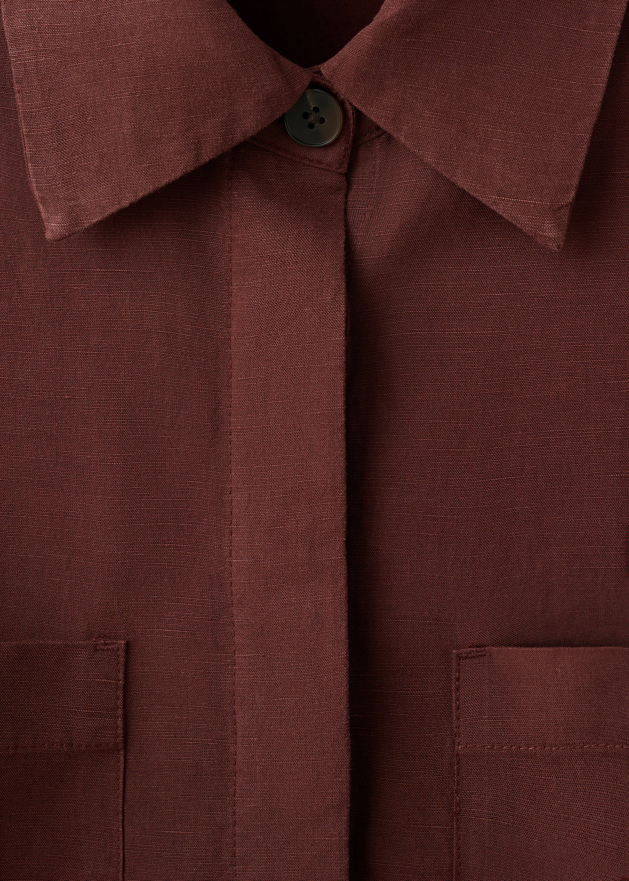 Pocket lyocell overshirt - Details of the article 8