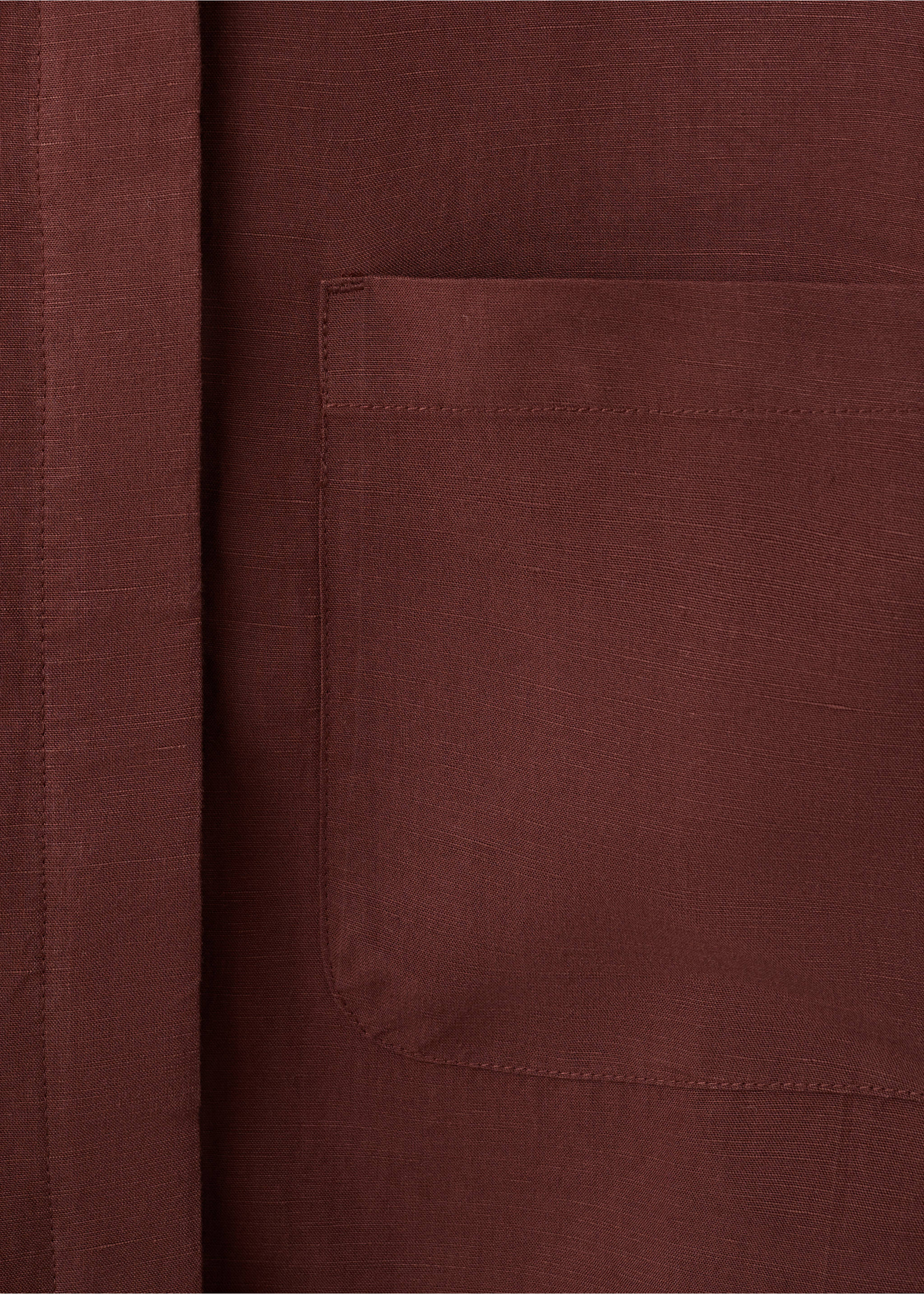 قميص كبير الحجم ليوسيل بجيوب - تفاصيل المنتج 0, برتقالي محروق. Ref: 27037784-00.