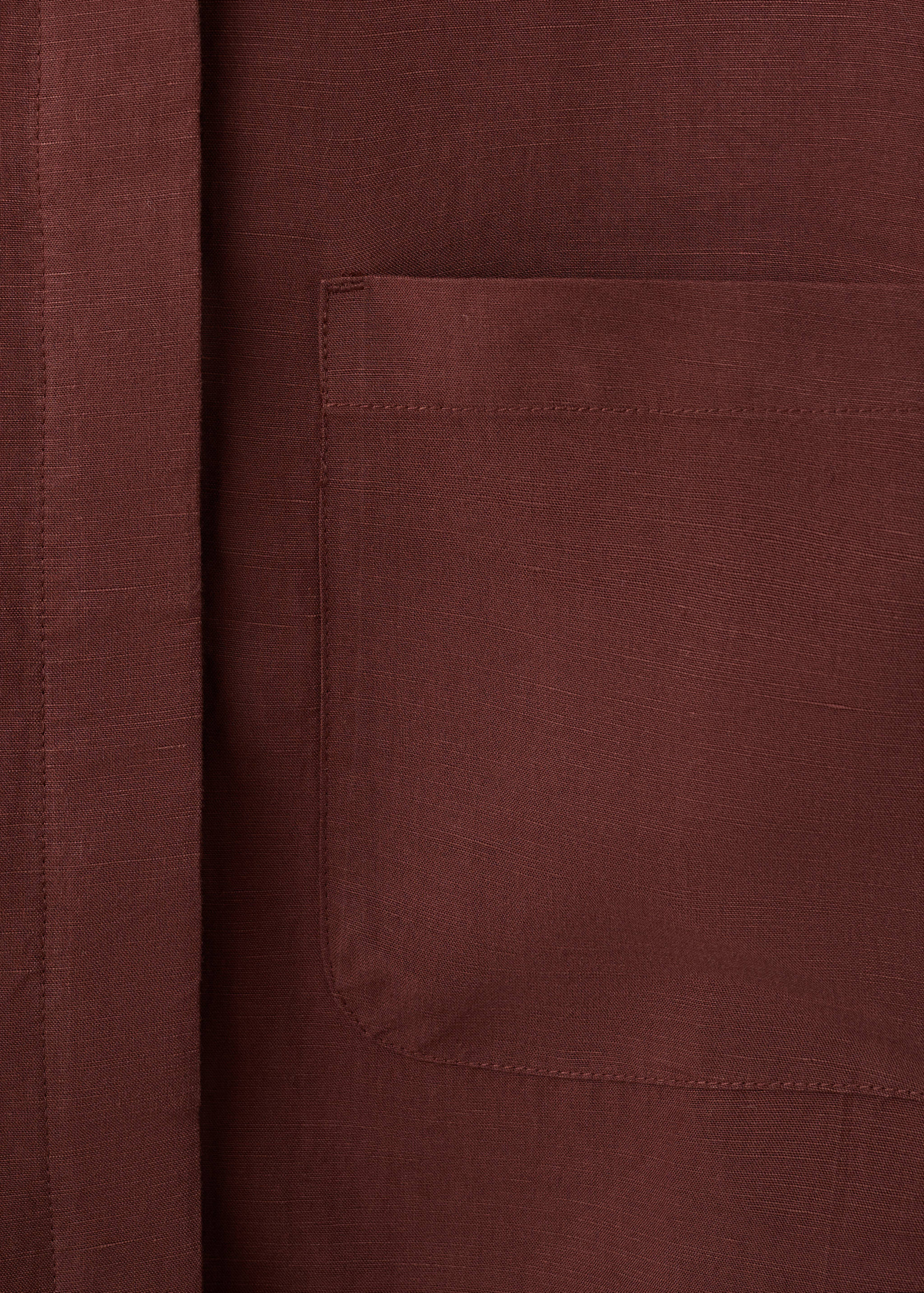 قميص كبير الحجم ليوسيل بجيوب - تفاصيل المنتج 0