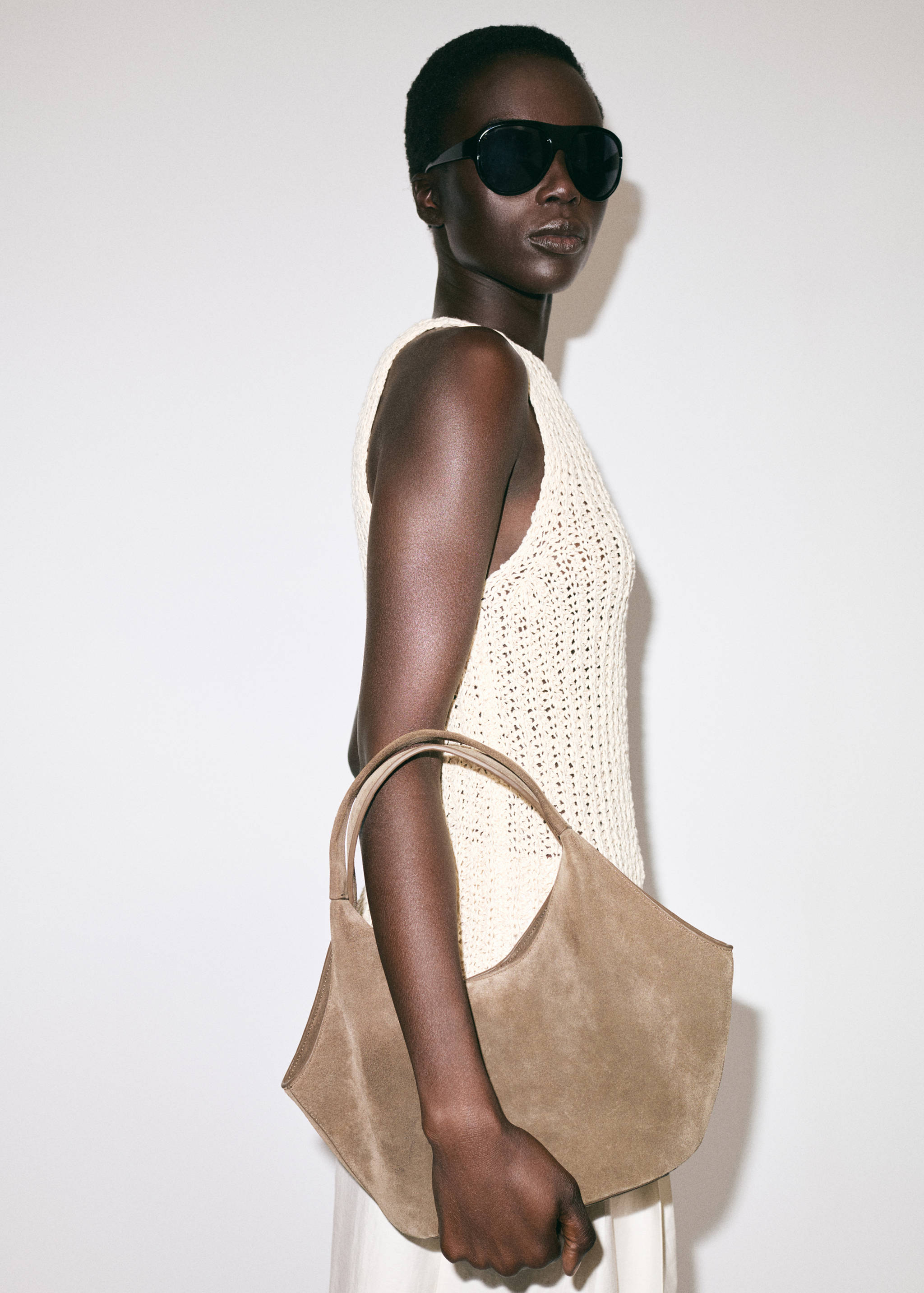 Wildleder-Clutch - Allgemeine Ansicht