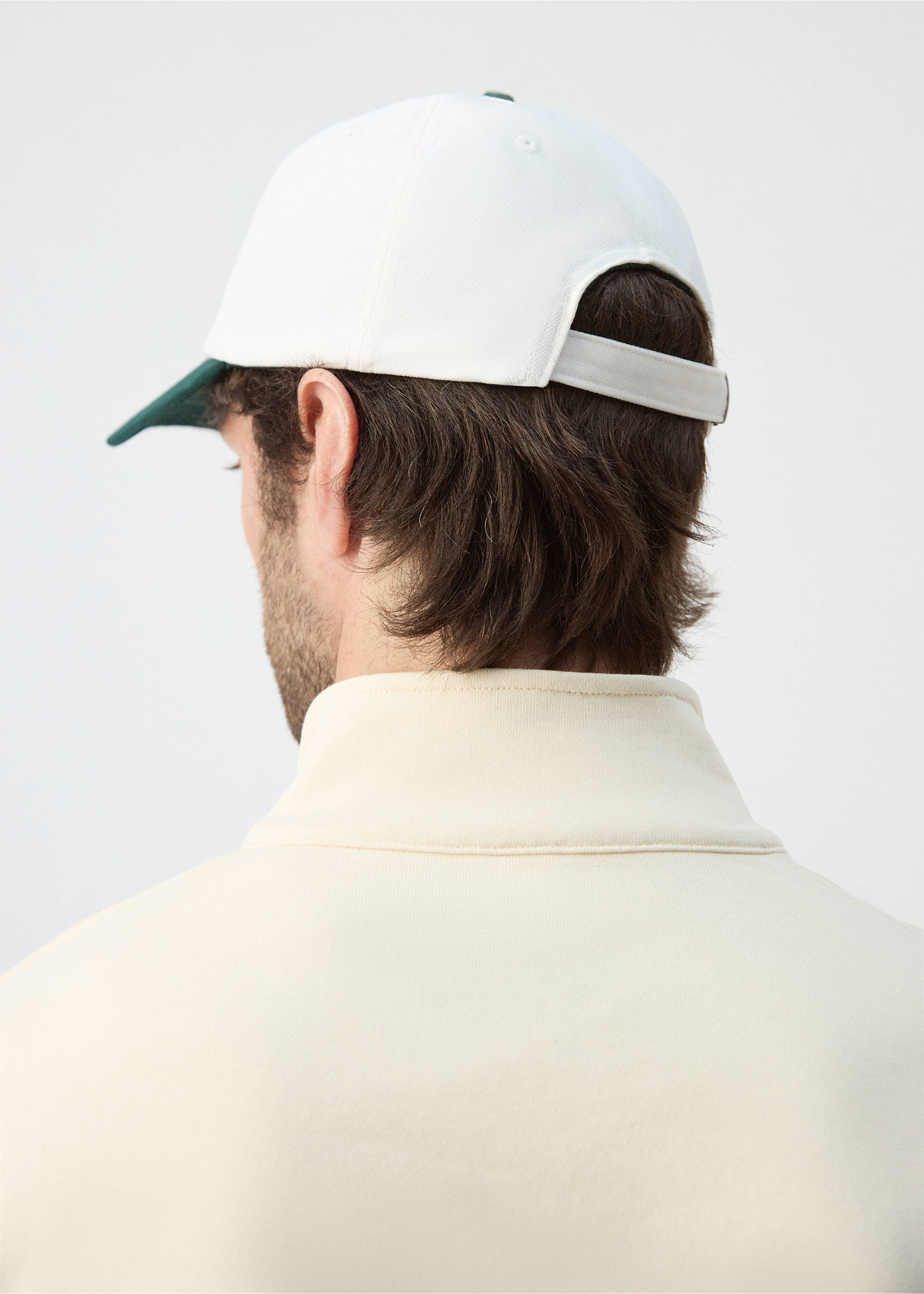 Embroidered cap - Details of the article 9, White. Ref: 27037786-00.