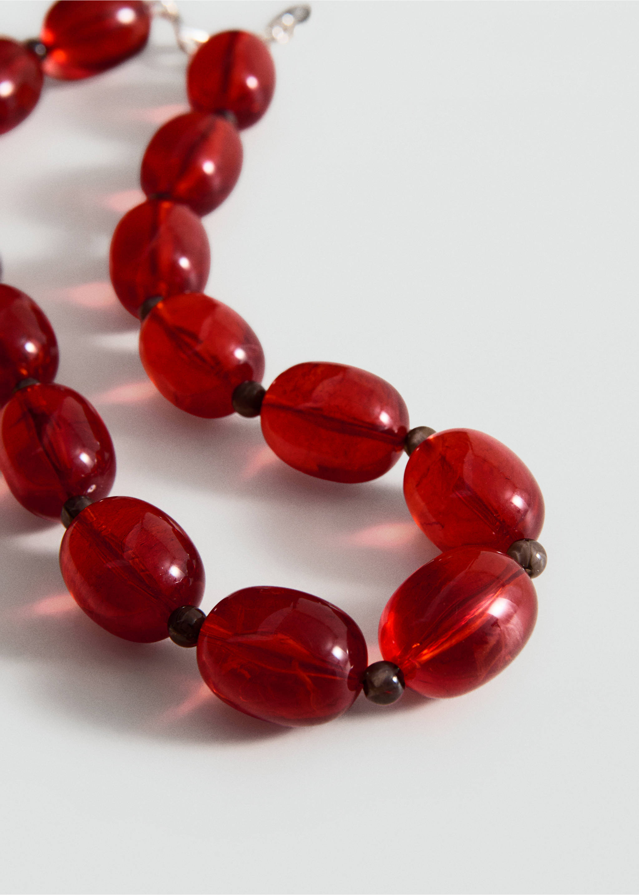 Макси-бусы - Средний план, Красно-коричневый. Ref: 27037790-00.