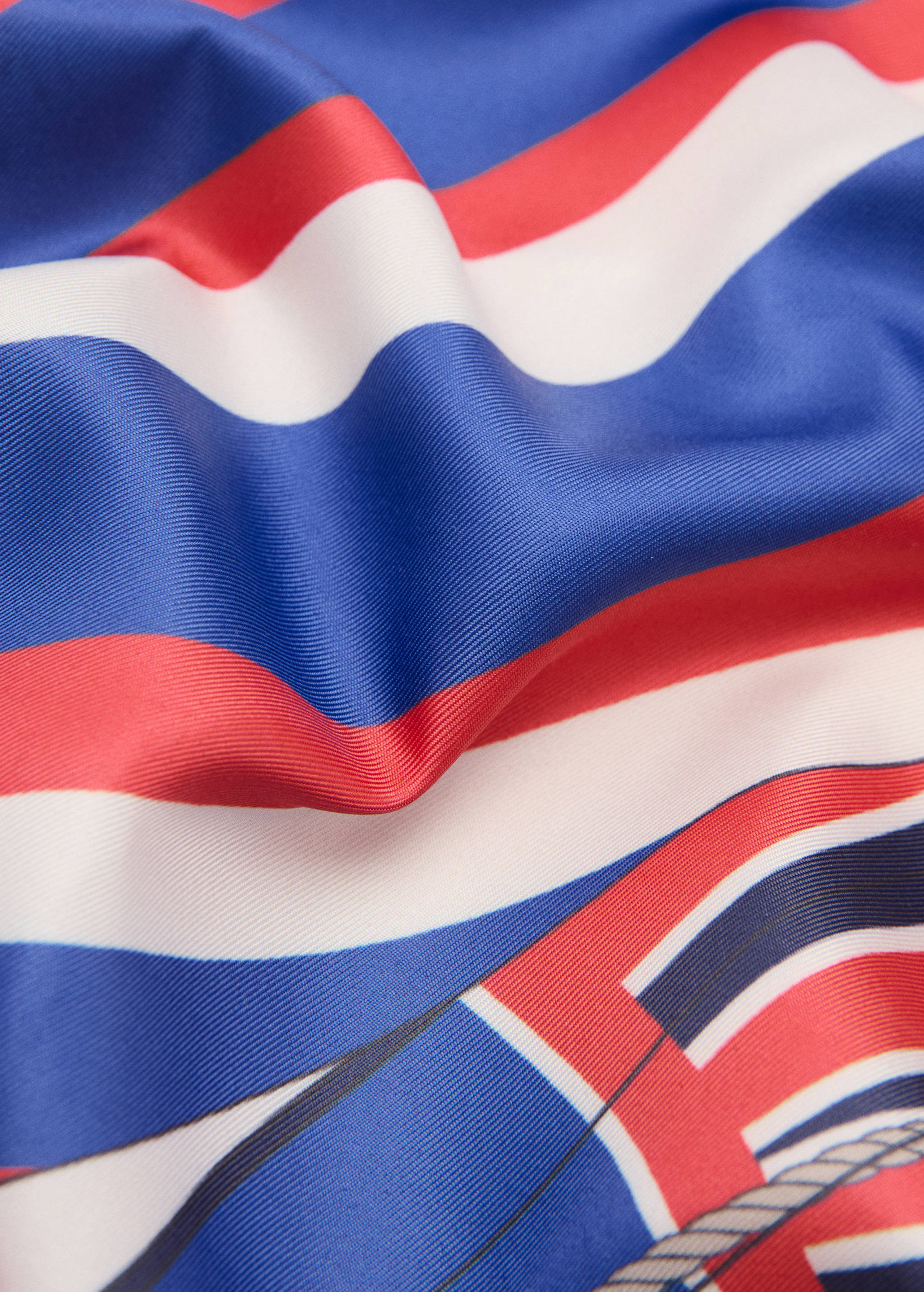 Boat print scarf - Medium plane