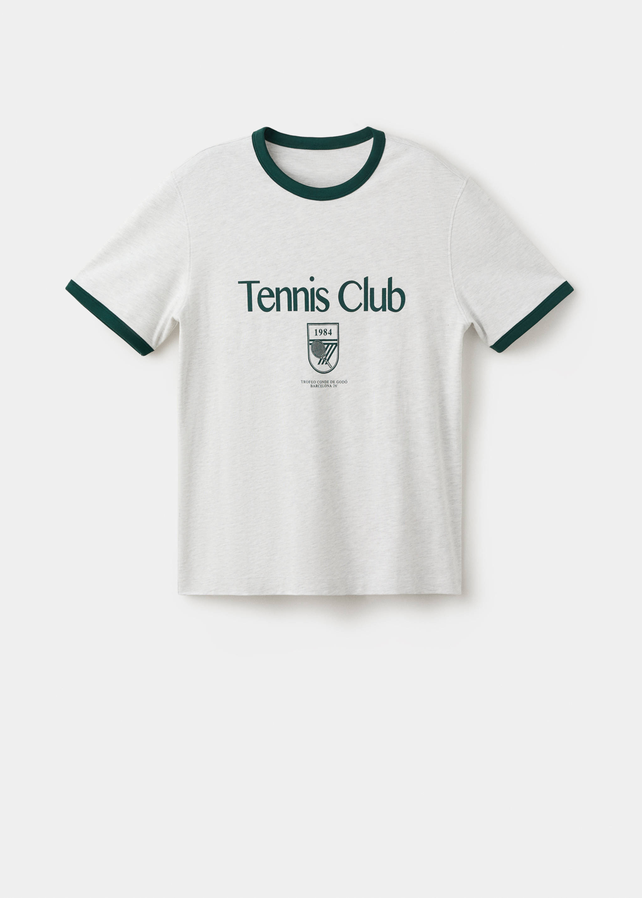 T-shirt coton liserés contrastants - Article sans modèle