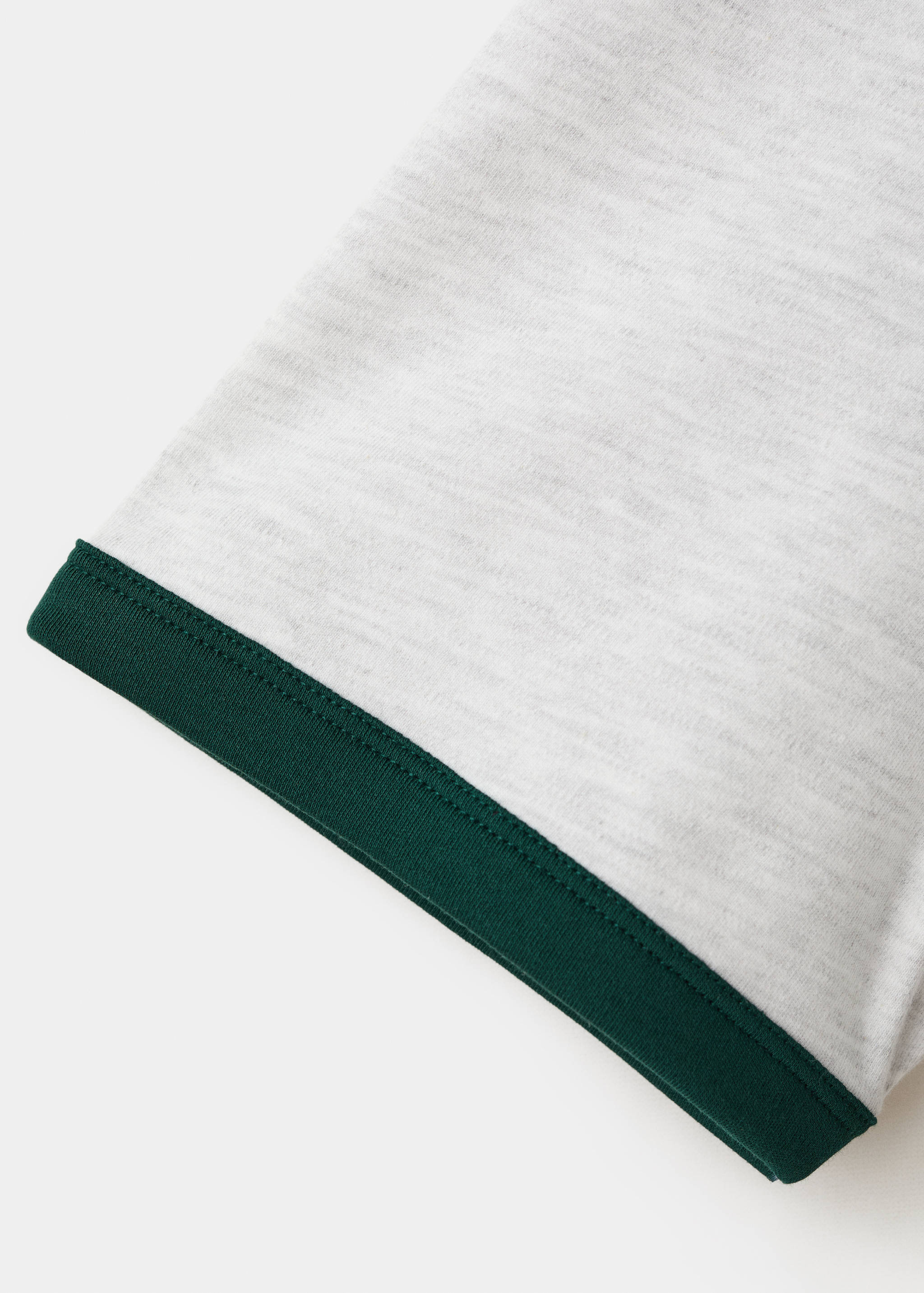 T-shirt coton liserés contrastants - Détail de l'article 0