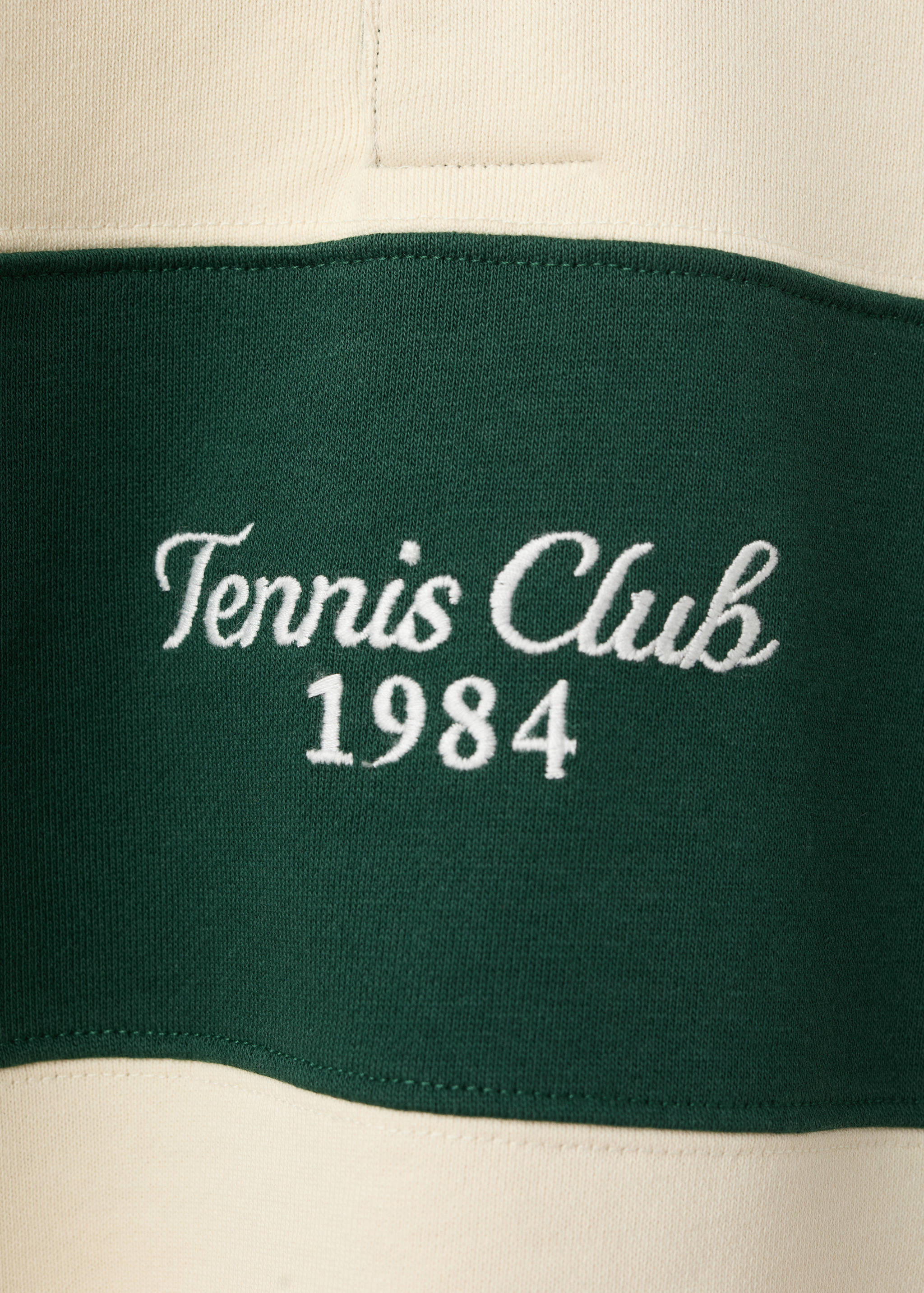 Striped polo sweatshirt in 100% cotton - Details of the article 0