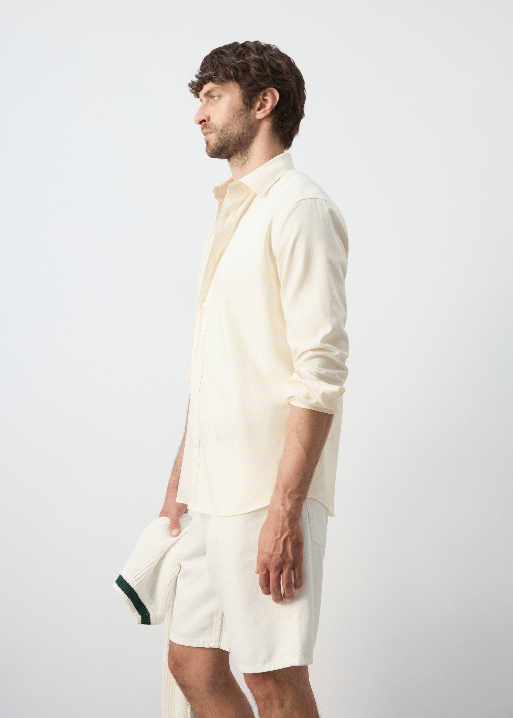 Camisa regular fit 100% cotó ratlles - Detall de l'article 2