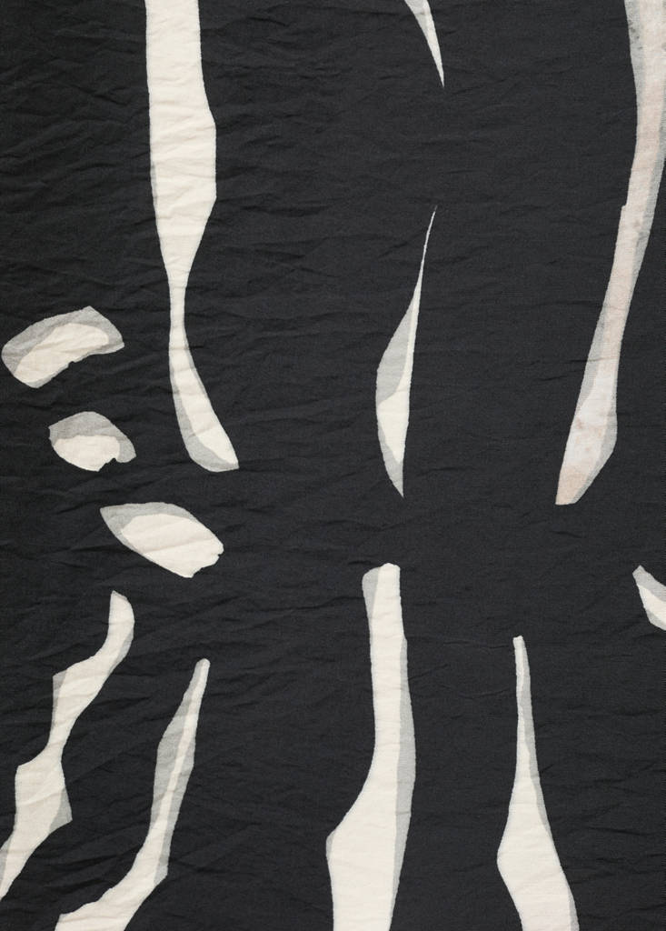 Short zebra print dress — Black