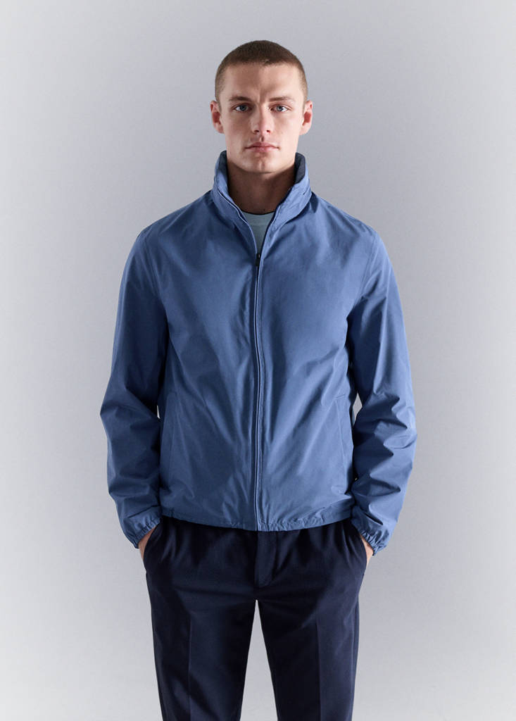 Technical waterproof jacket — Vibrant blue