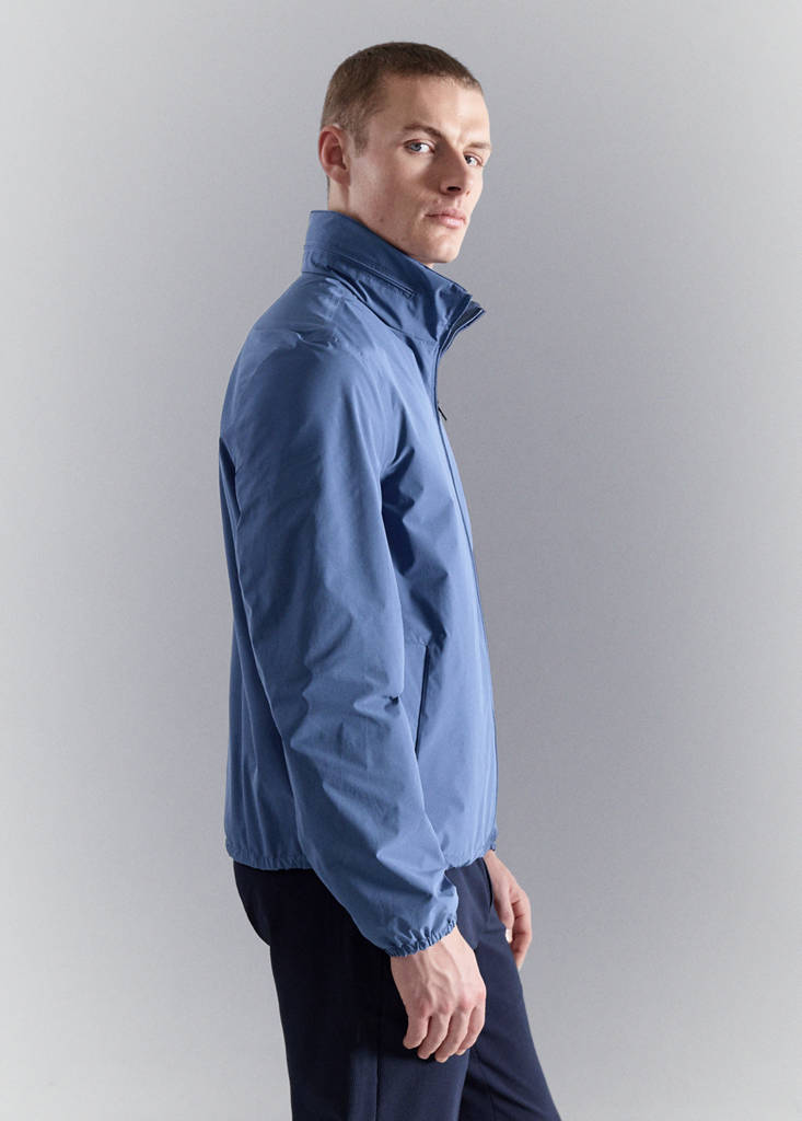 Technical waterproof jacket — Vibrant blue