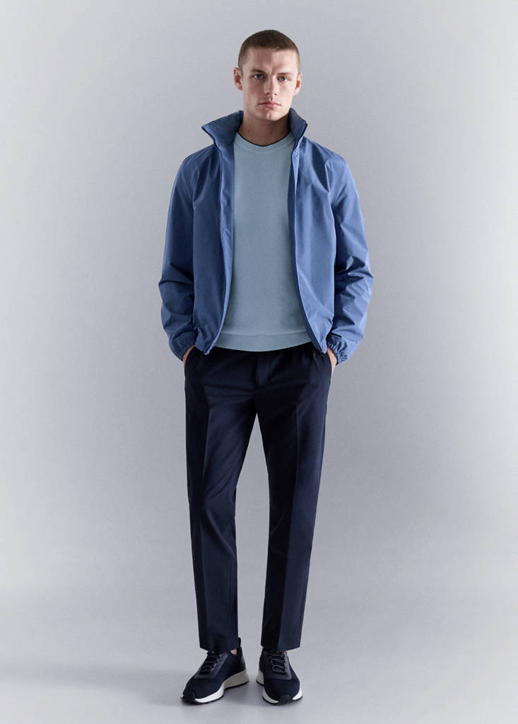 Technical waterproof jacket — Vibrant blue