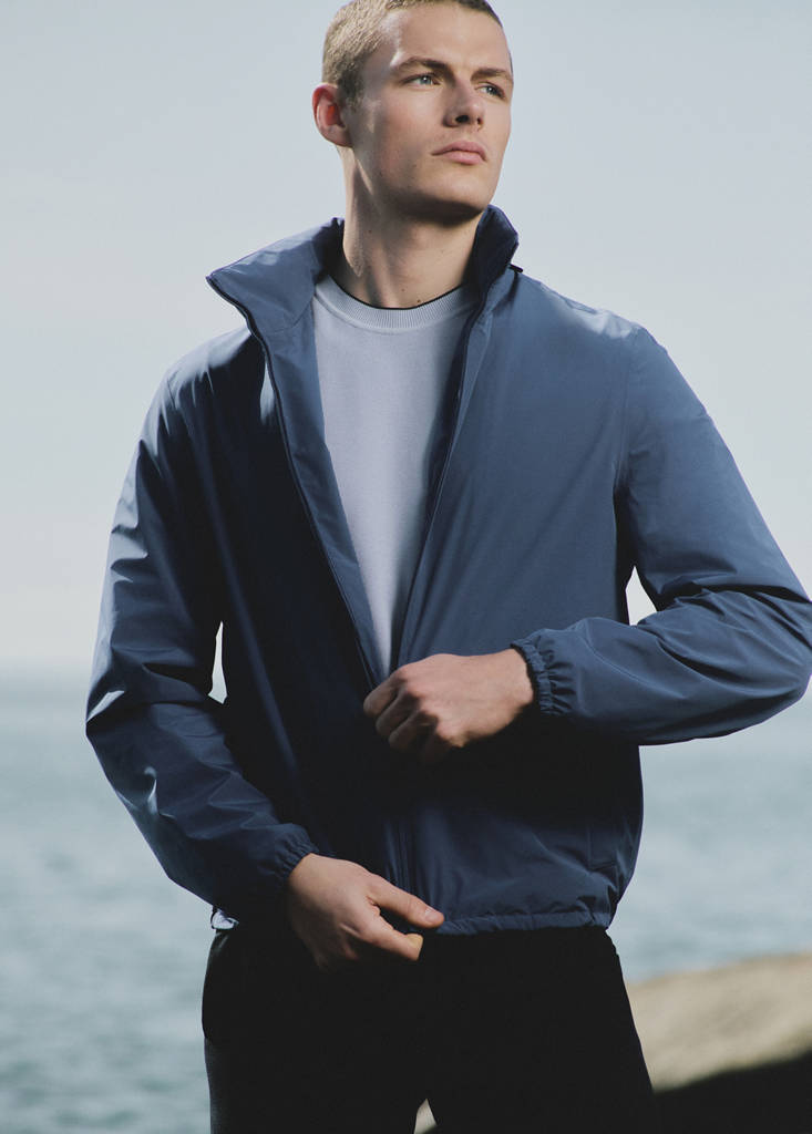 Technical waterproof jacket — Vibrant blue