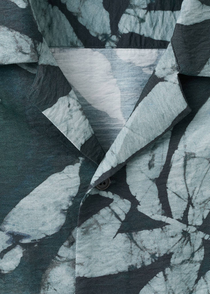 Regular-fit printed shirt — Emerald Green