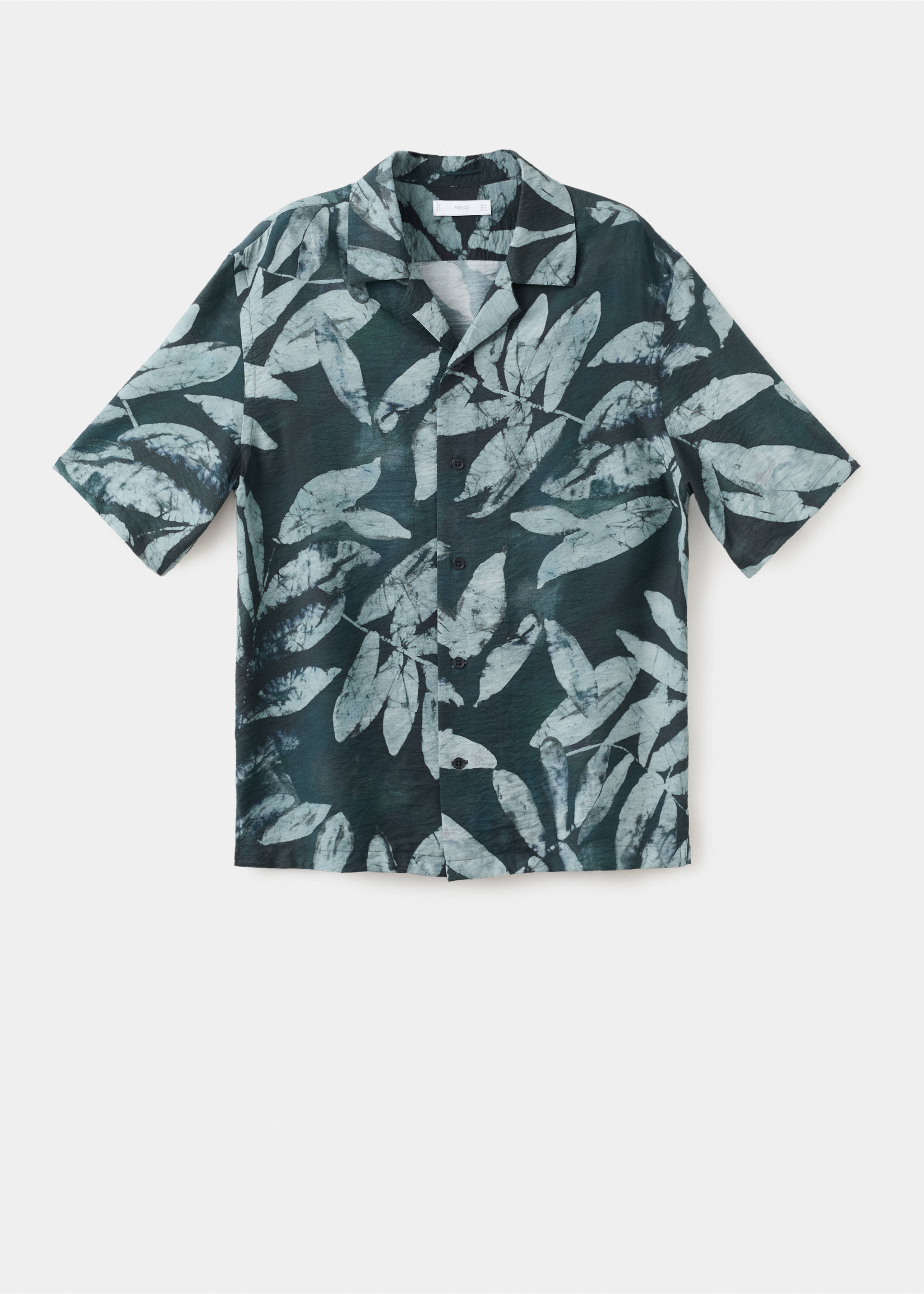 Chemise imprimée regular-fit - Article sans modèle, Émeraude. Ref: 27037900-00.
