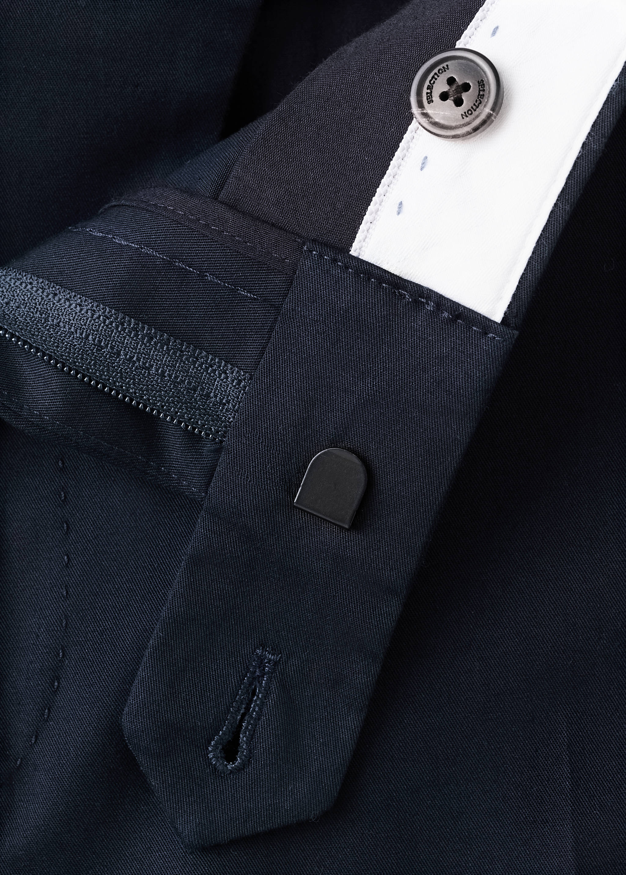 Брюки slim fit из хлопка - Деталь изделия 8