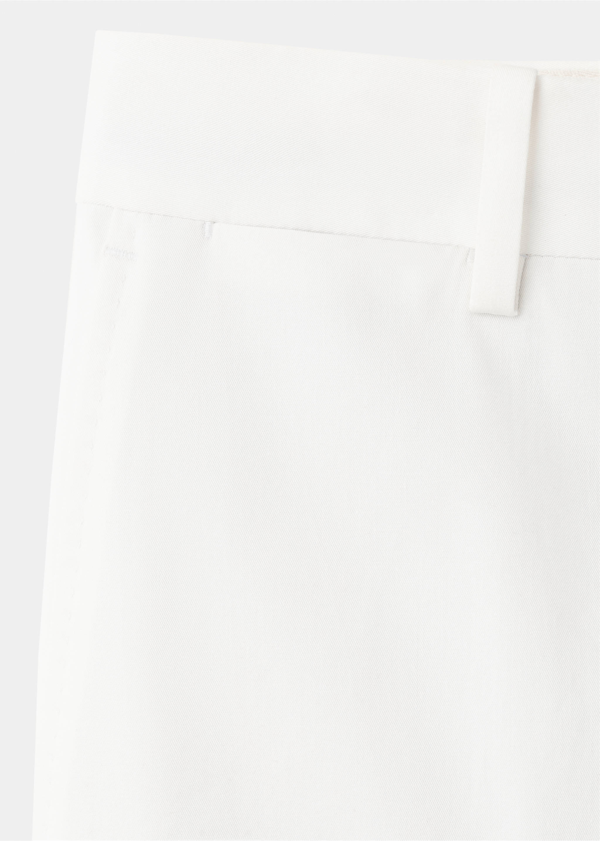 Pantalon slim-fit coton - Détail de l'article 8, Blanc cassé. Ref: 27037902-00.