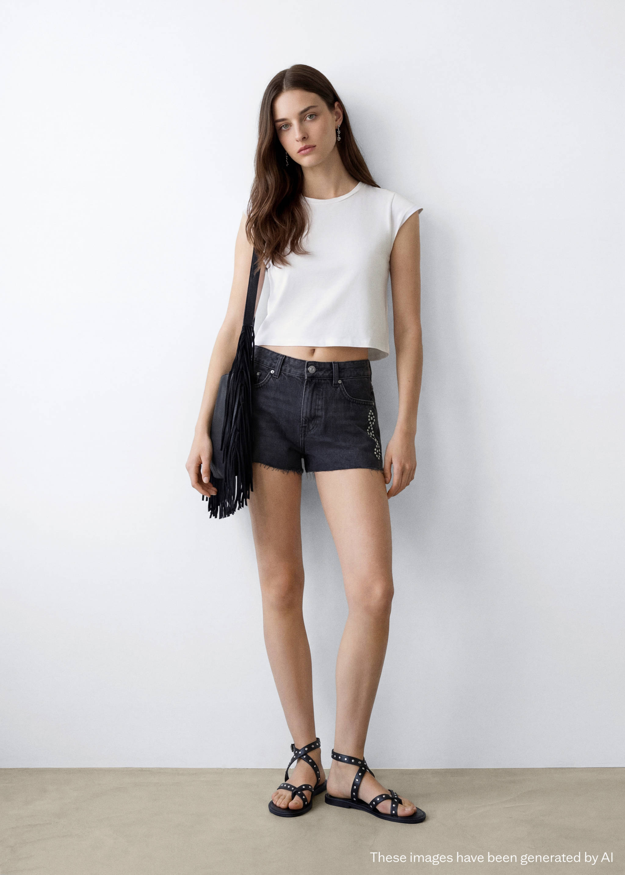 Maglietta crop cotone - Piano generale