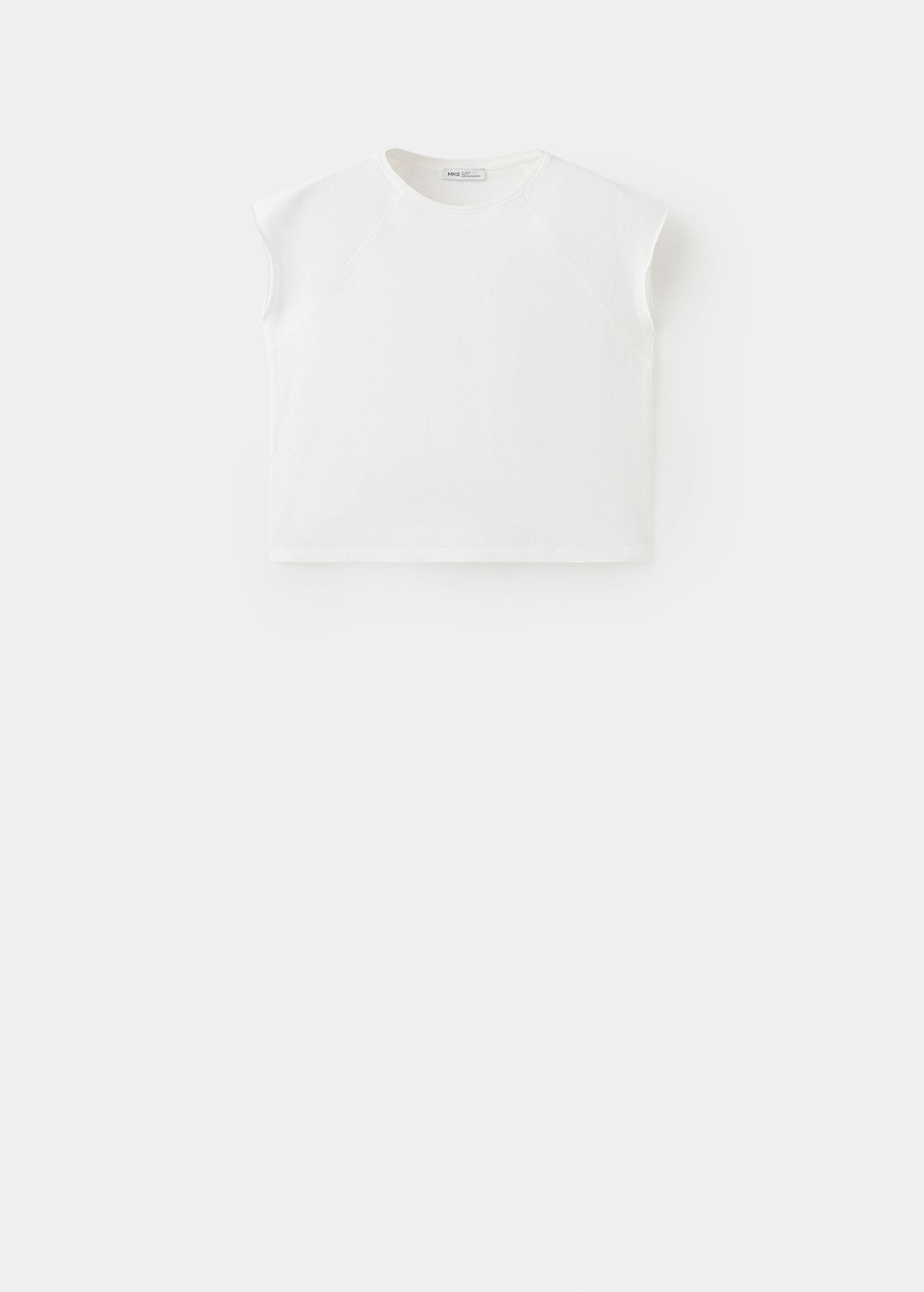 Cropped cotton T-shirt - Article without model