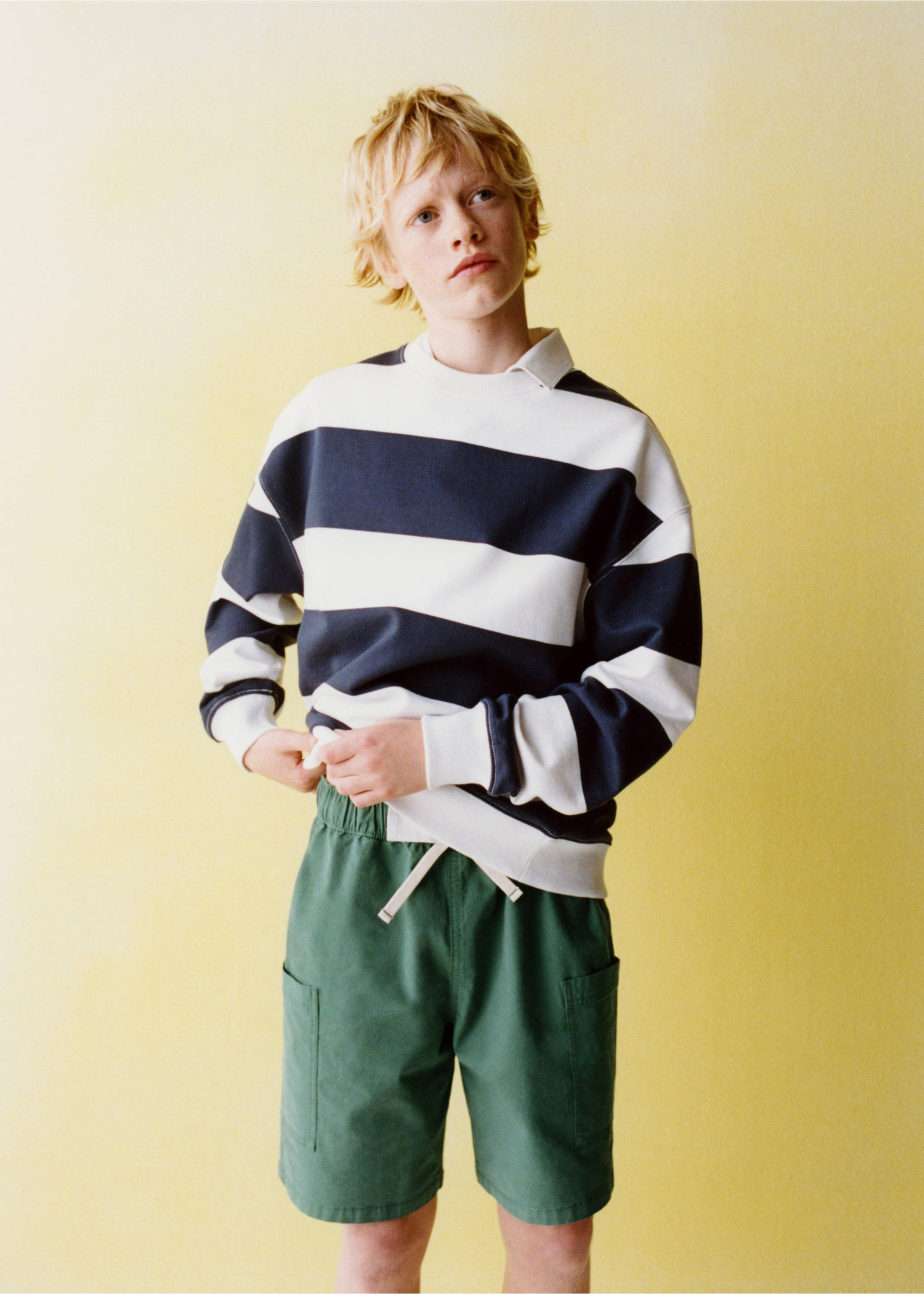 Bermudas algodón bolsillos cargo - Detalle del artículo 5, Verde. Ref: 27037907-00.