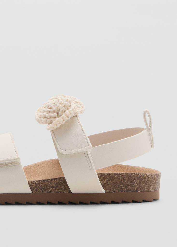 Sandals with flower strap — Off White
